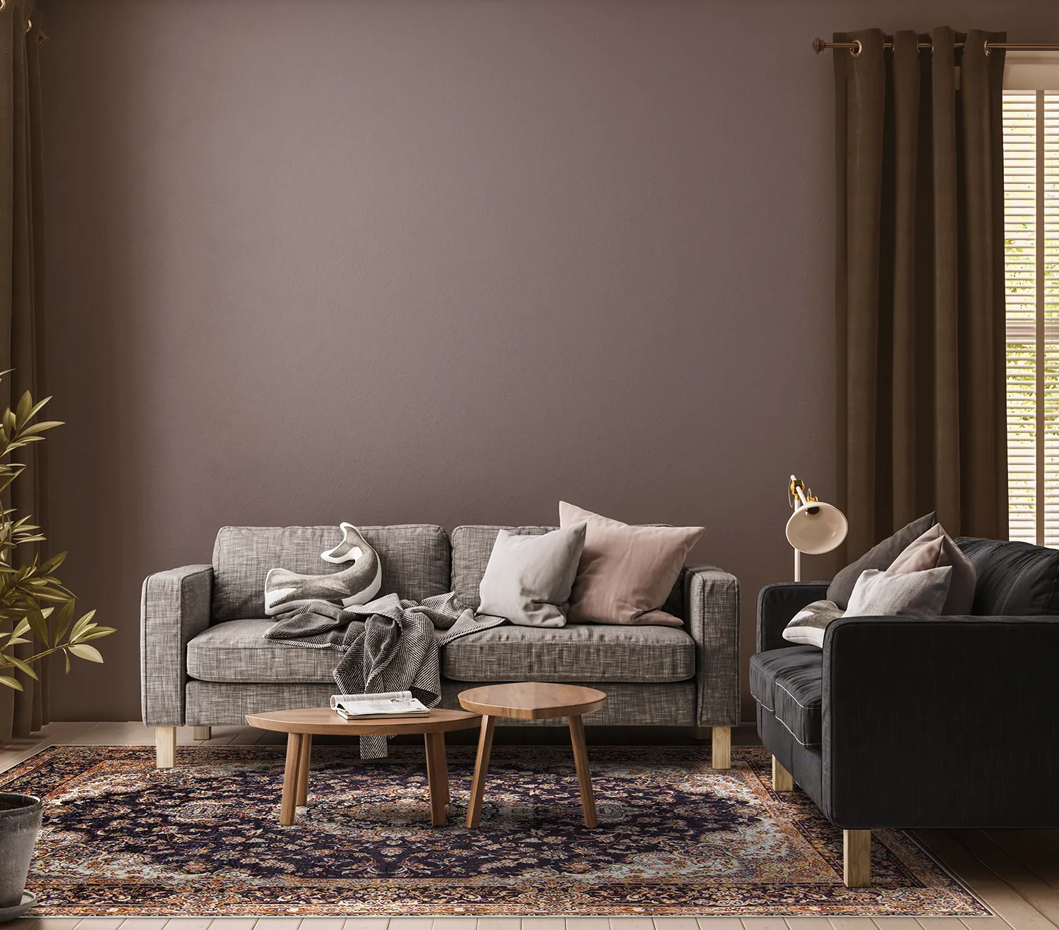 Wilton rug - Vakifli (black/multi)