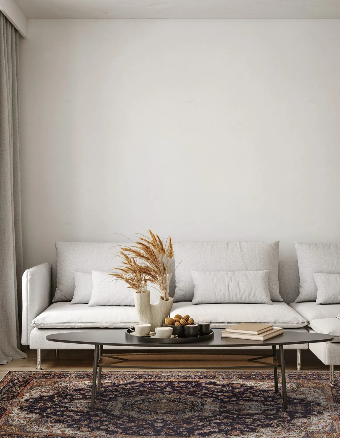 Wilton rug - Vakifli (black/multi)