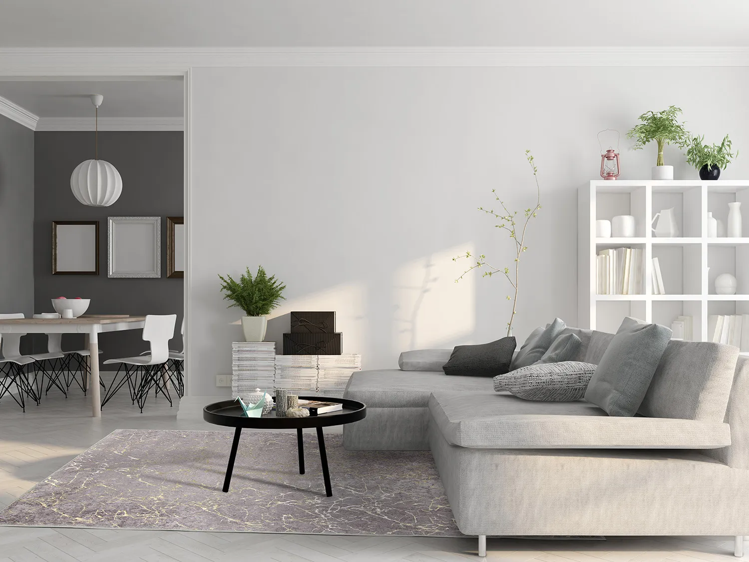 Wilton rug - Zaria (dark grey/gold)