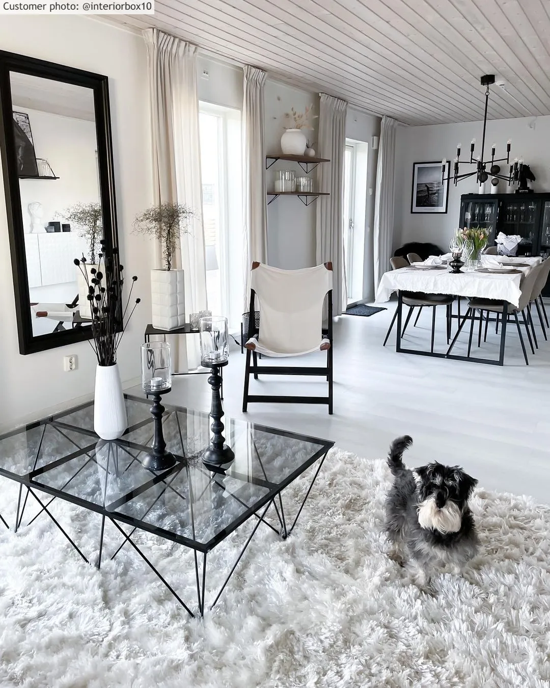Shaggy rugs - Janjira (white)