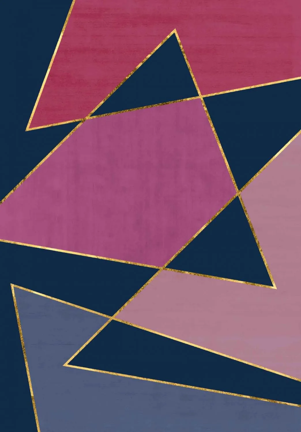 Wilton rug - Jade (dark blue/pink)