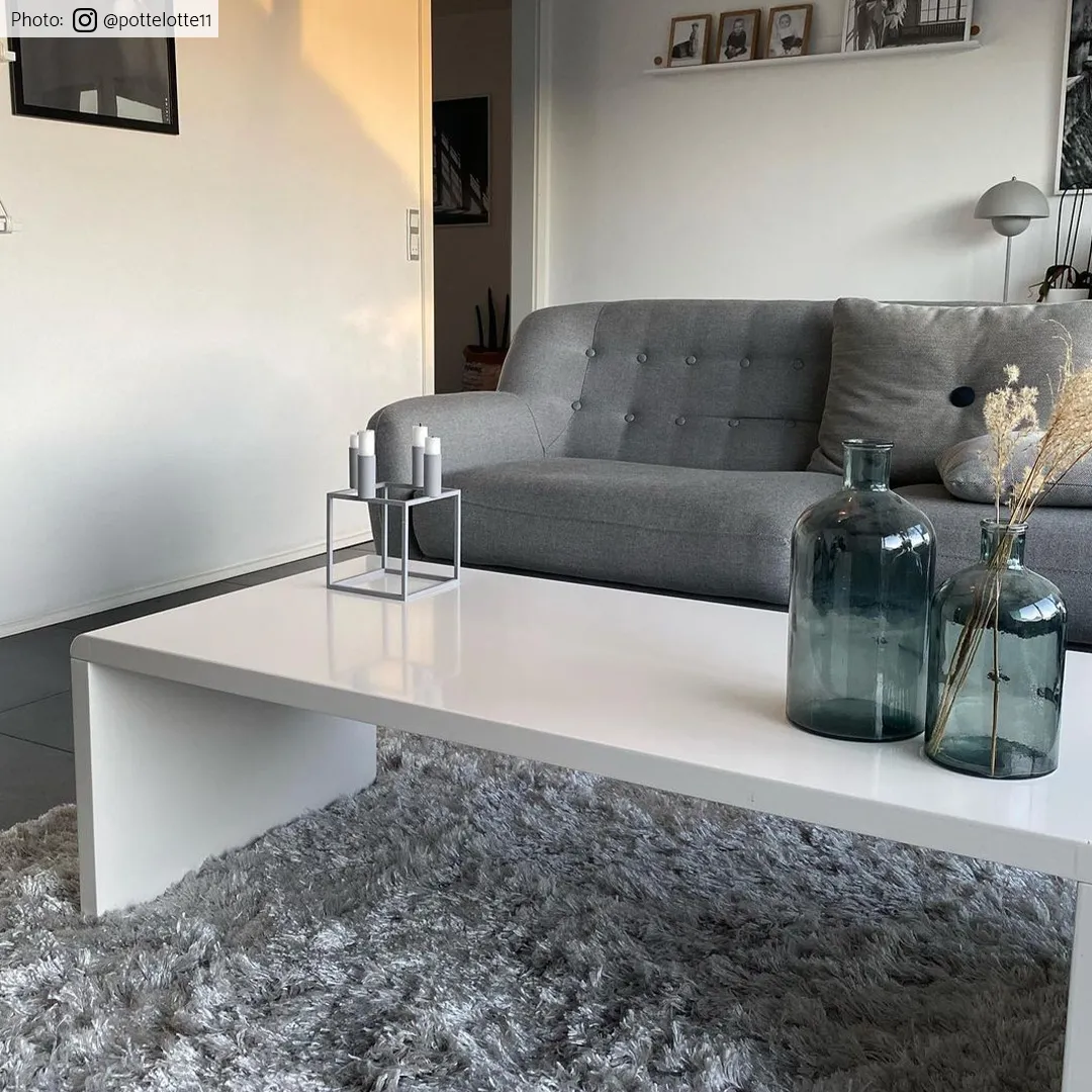 Shaggy rugs - Janjira (silver)