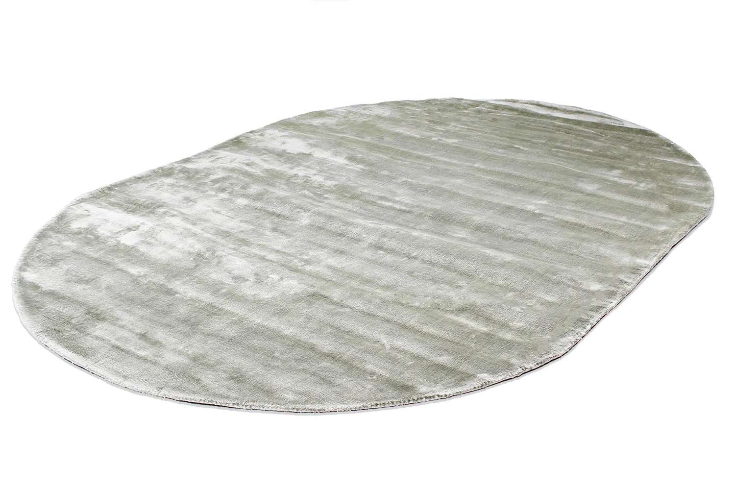Oval viscose rug - Jodhpur Special Luxury Edition (green)