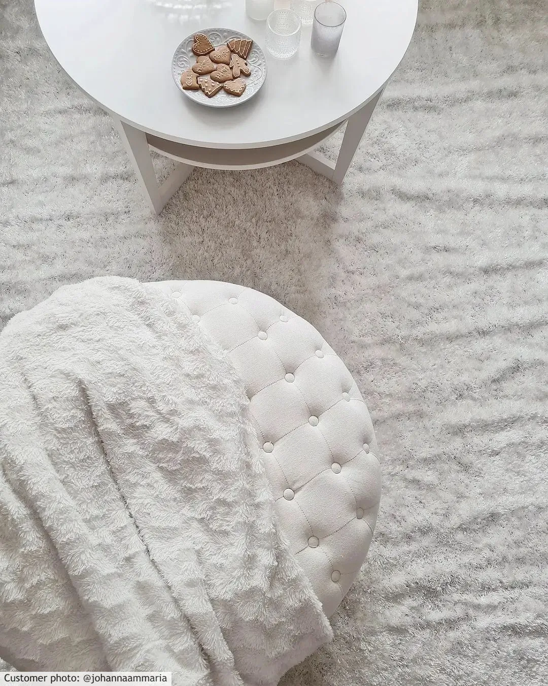 Shaggy rugs - Cosy (white)