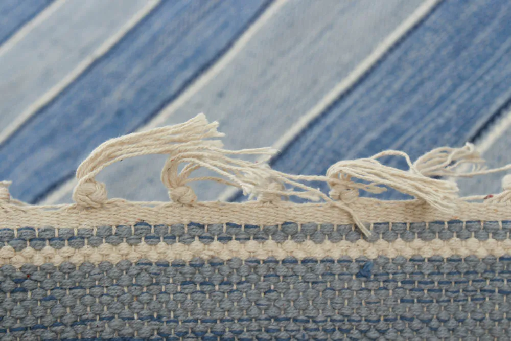 Rag rug - Julia (blue)