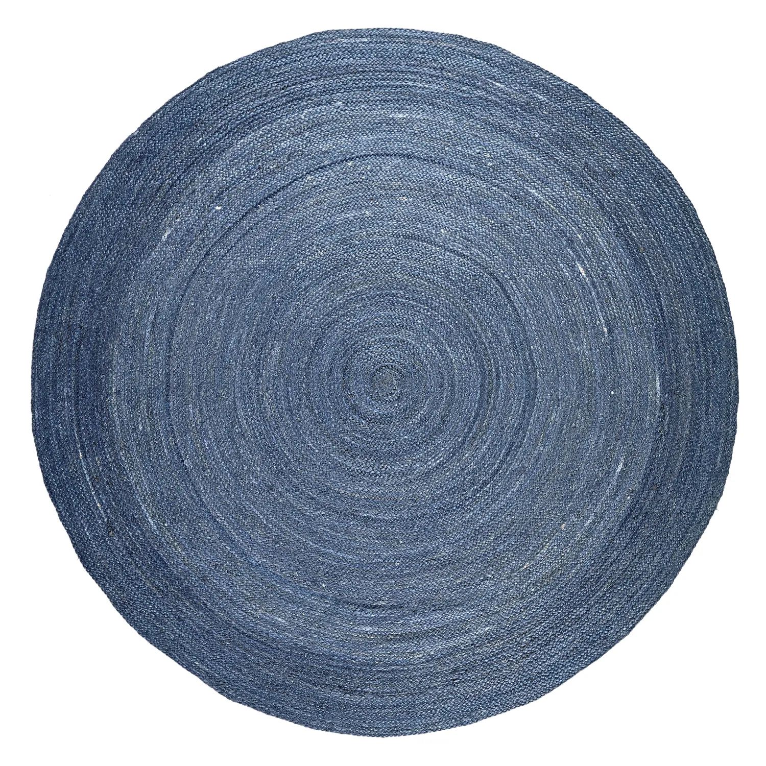Round jute rug - Amasia (blue)