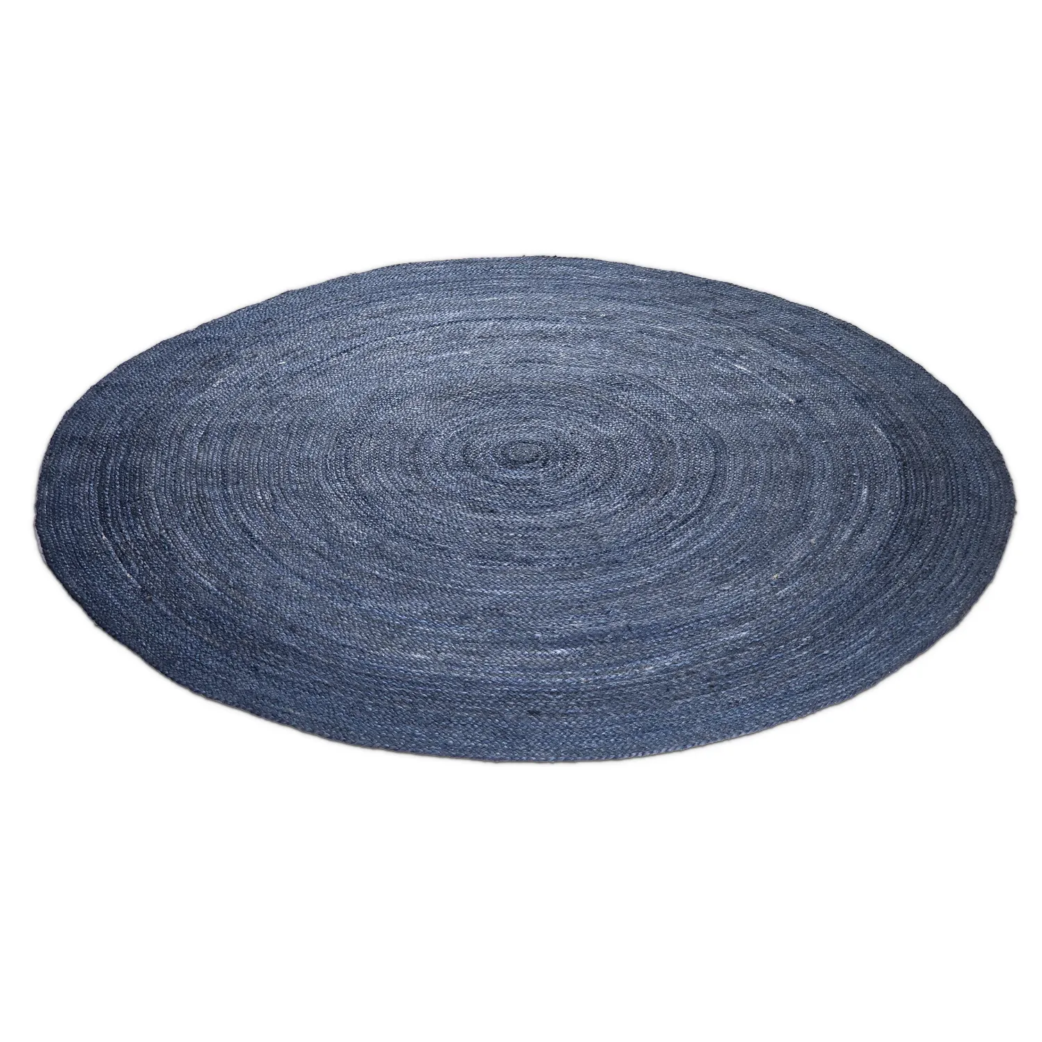 Round jute rug - Amasia (blue)