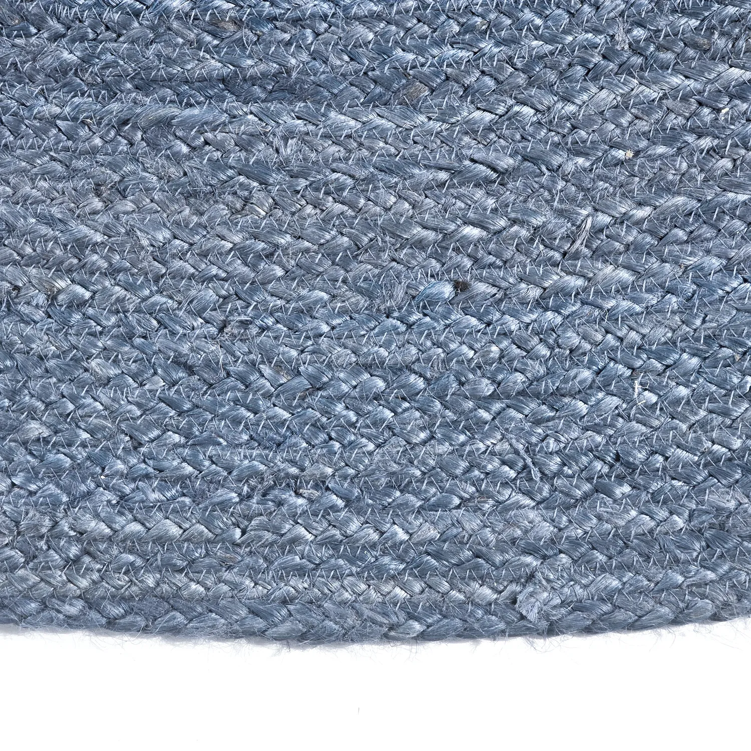 Round jute rug - Amasia (blue)