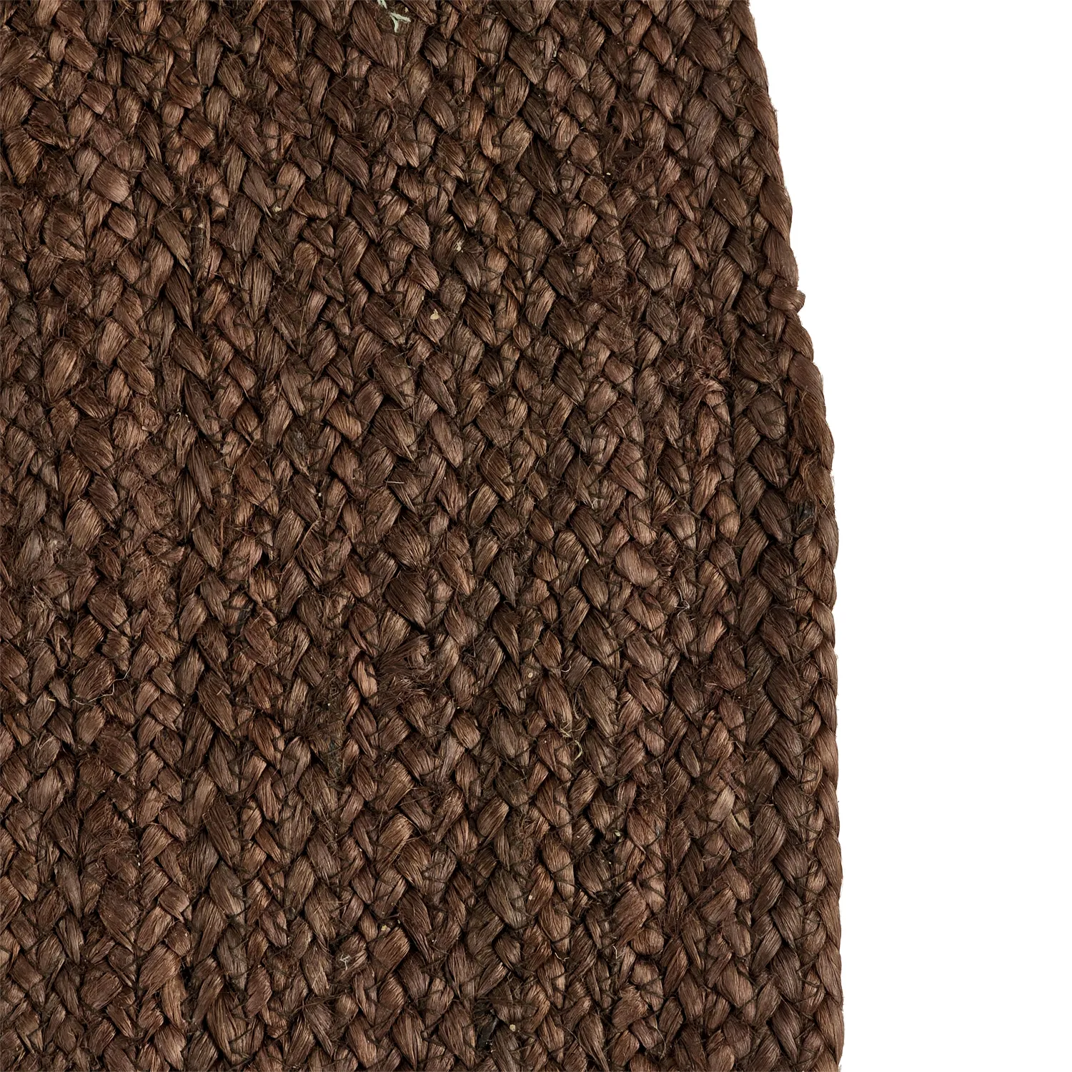 Round jute rug - Amasia (brown)