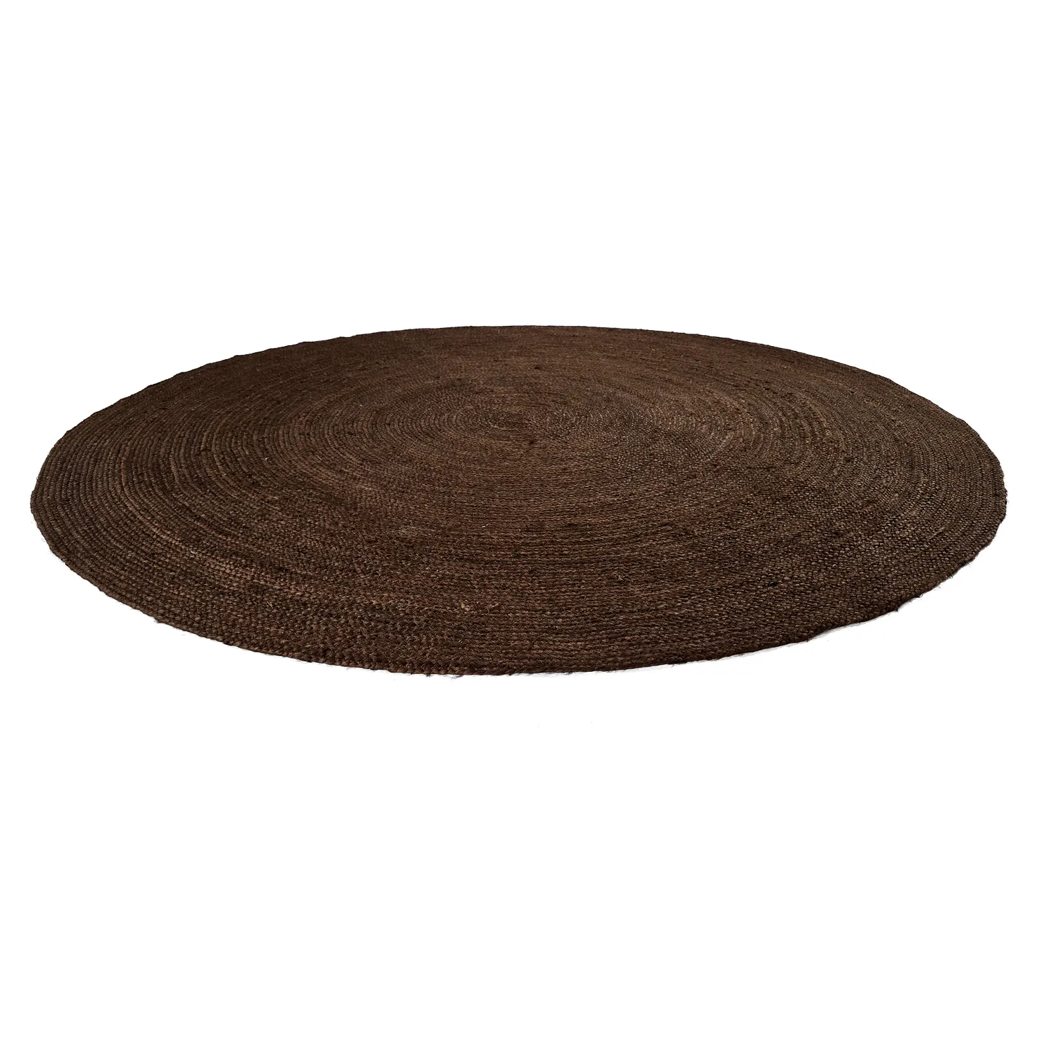 Round jute rug - Amasia (brown)