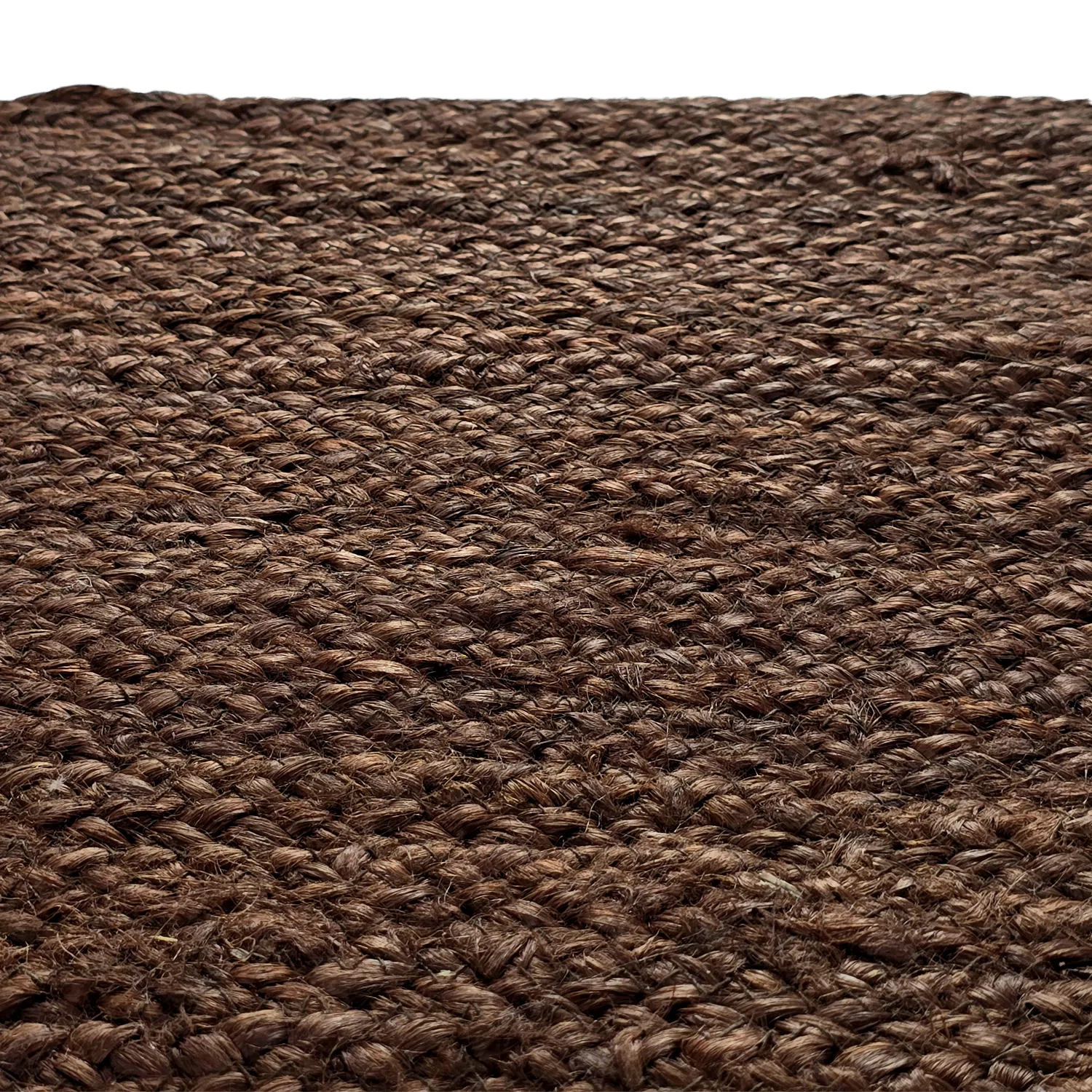 Round jute rug - Amasia (brown)