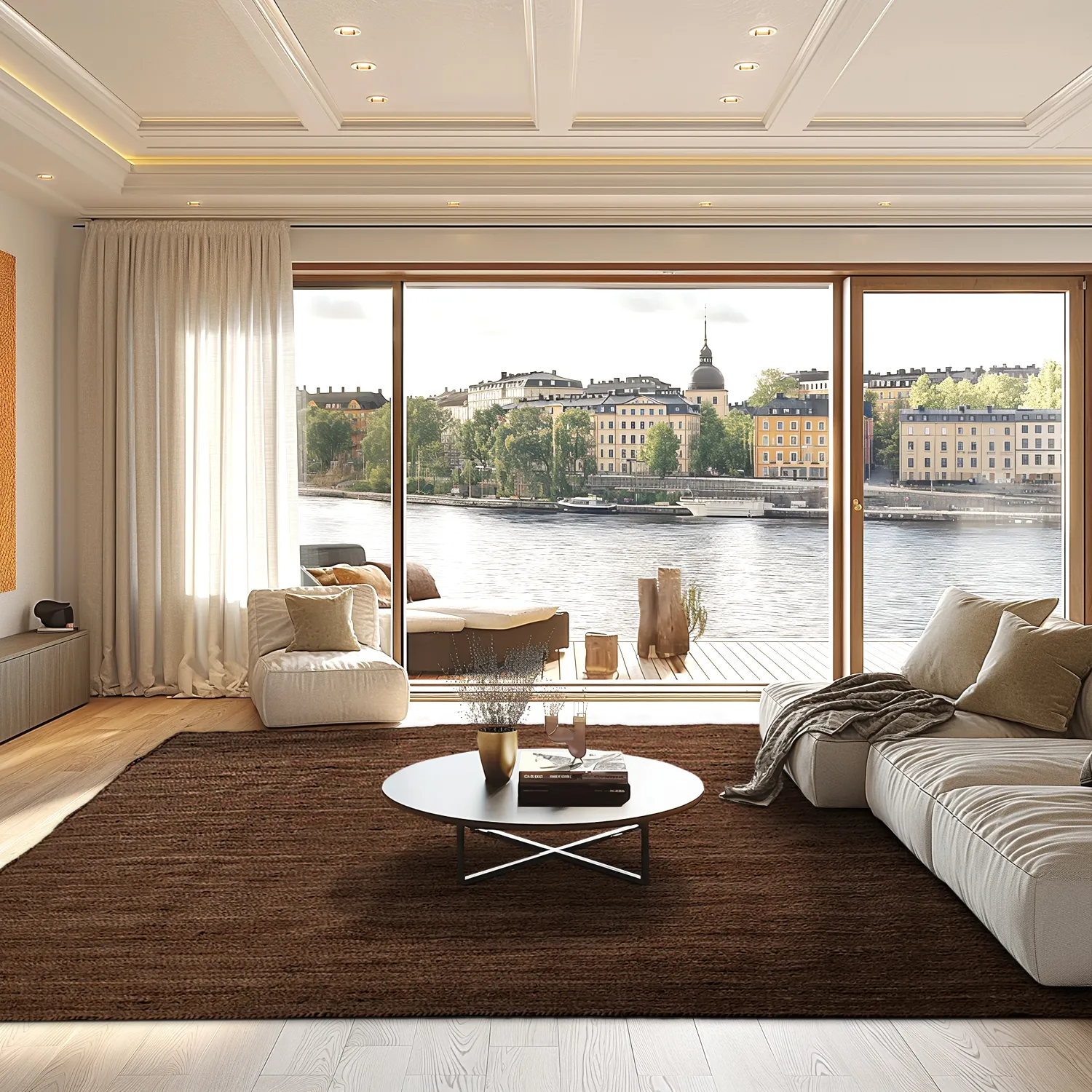Jute rug - Amasia (brown)