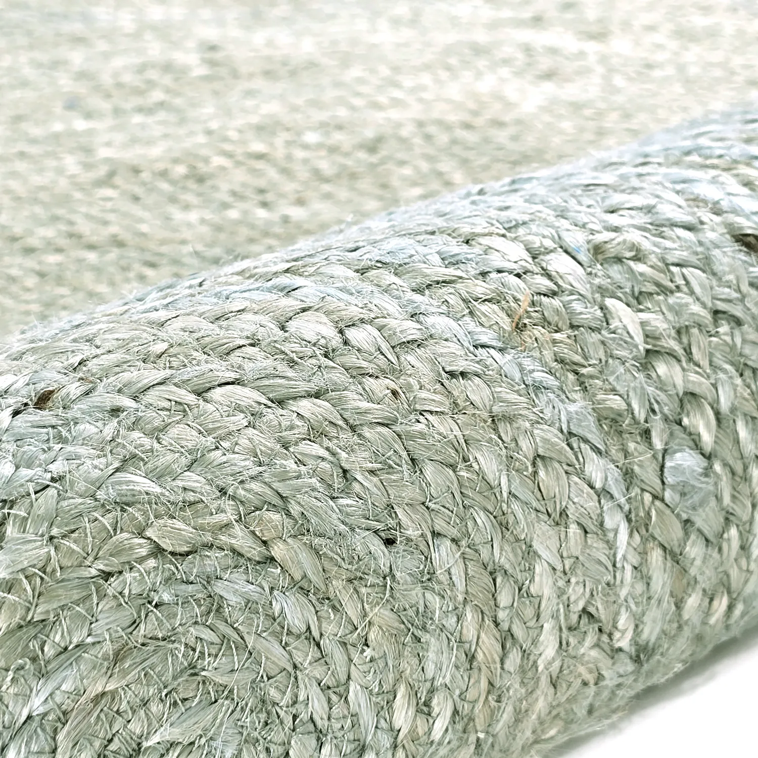 Round jute rug - Amasia (grey)