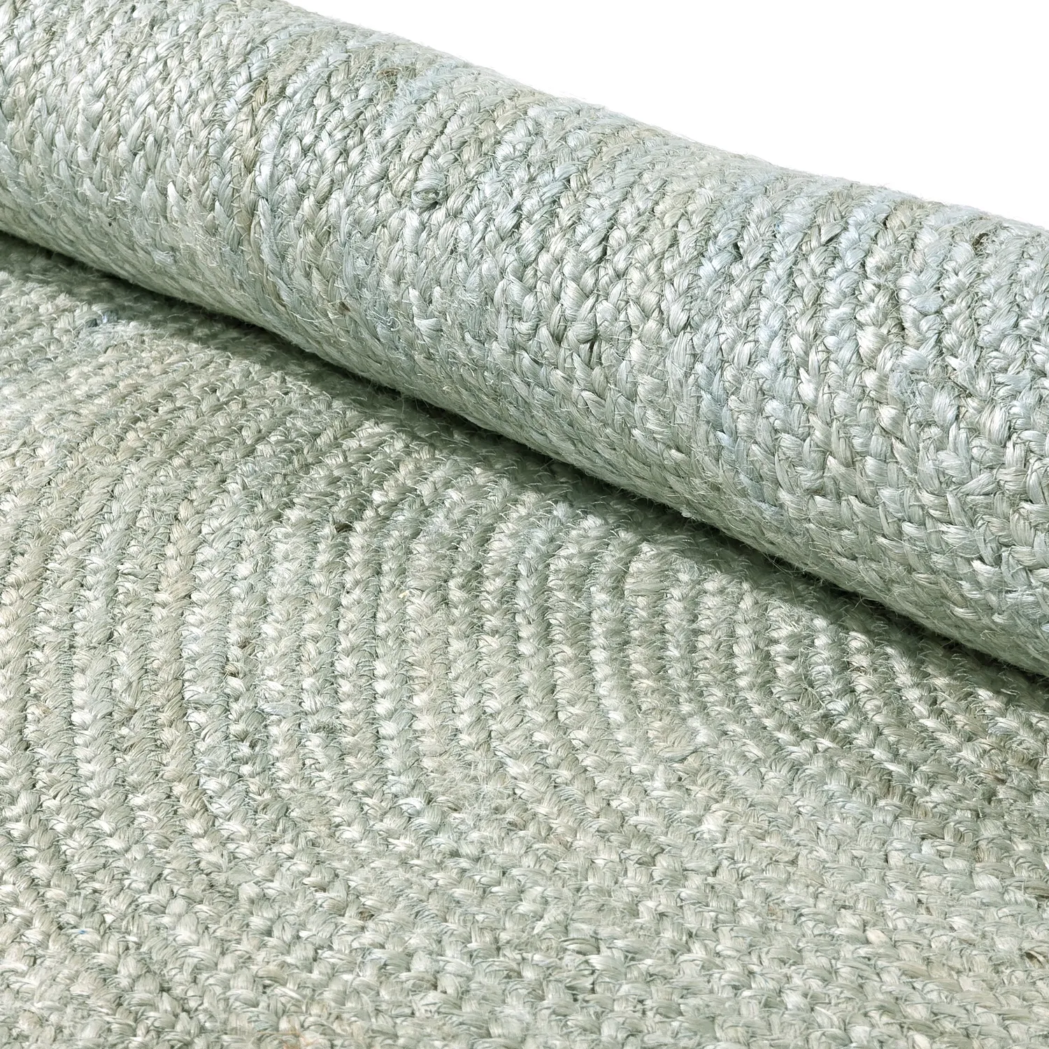 Round jute rug - Amasia (grey)