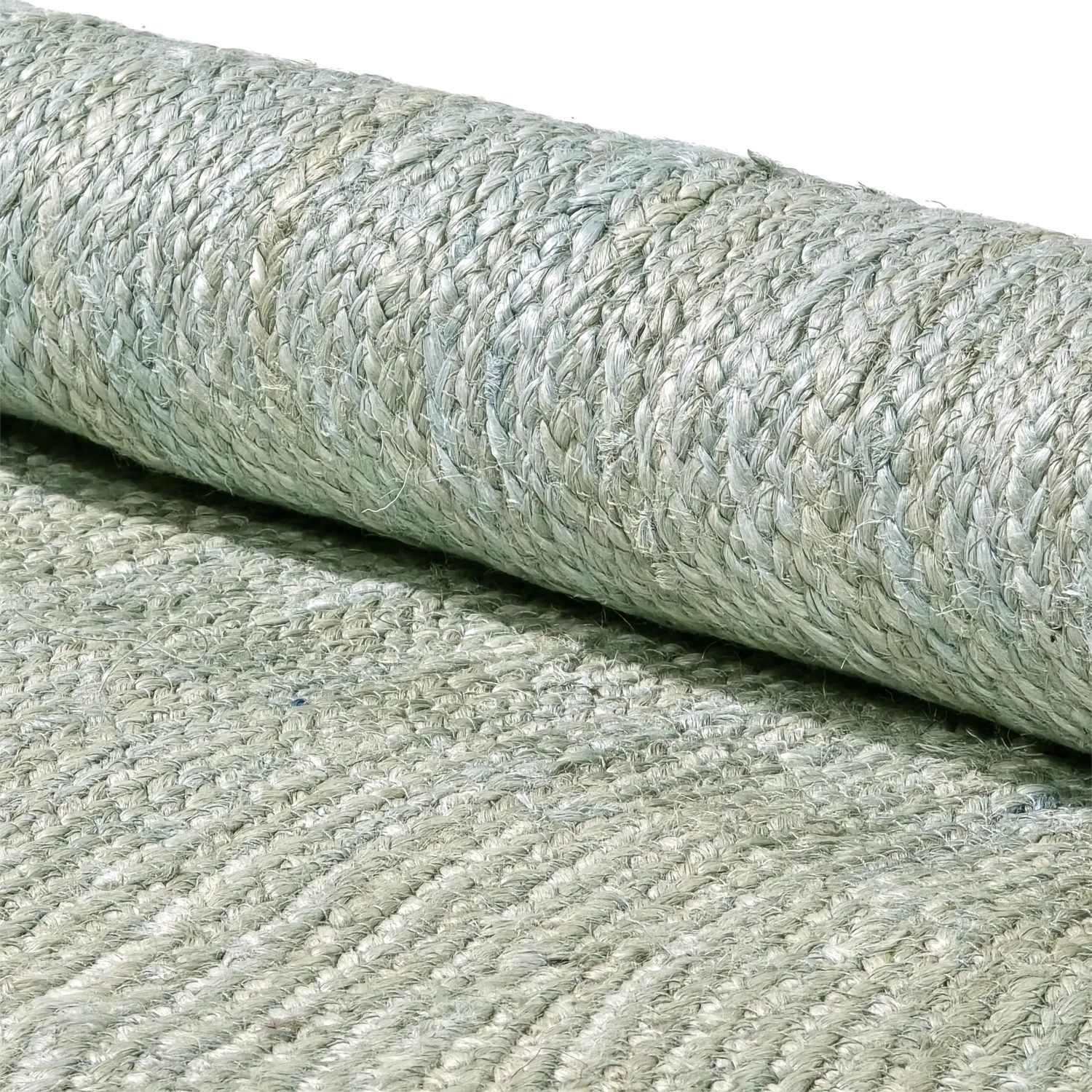 Round jute rug - Amasia (grey)