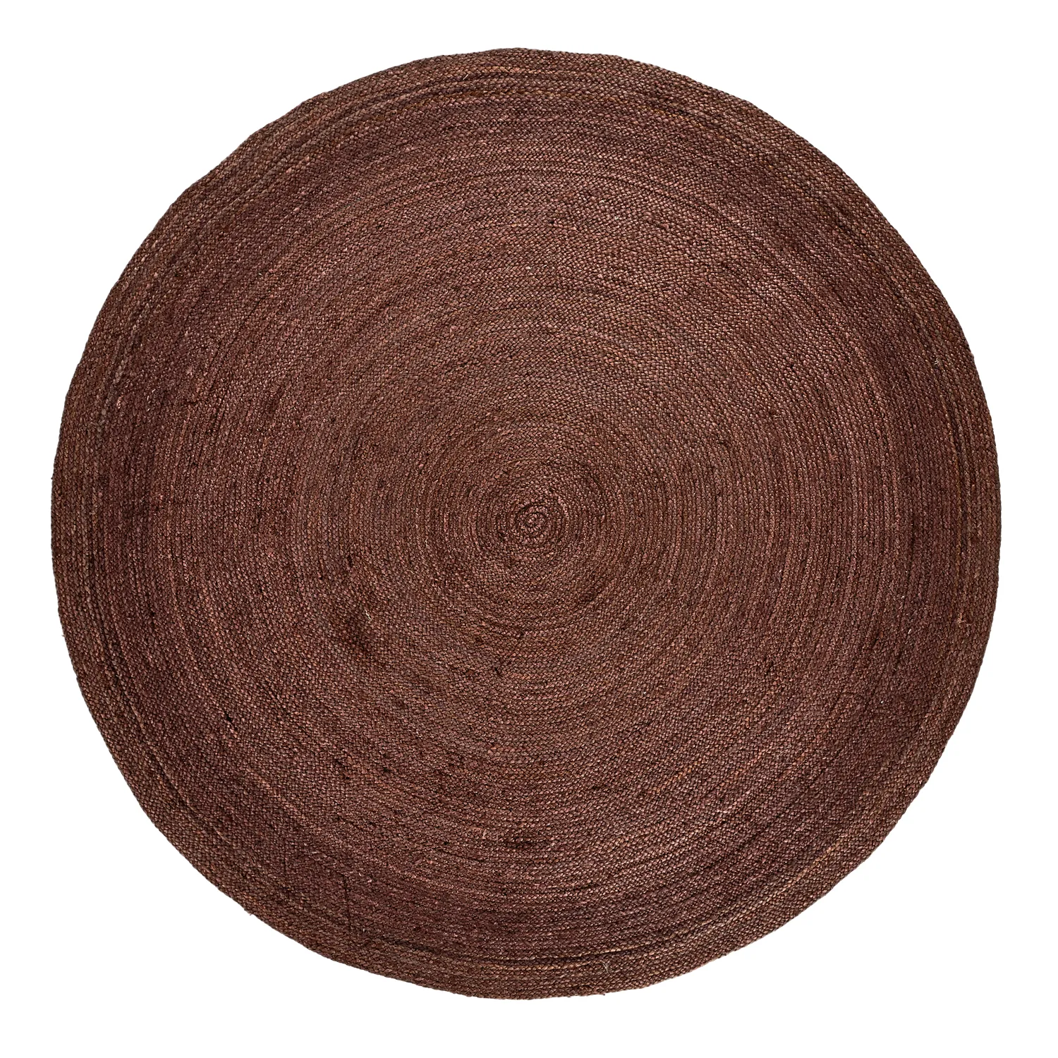 Round jute rug - Amasia (coffee)