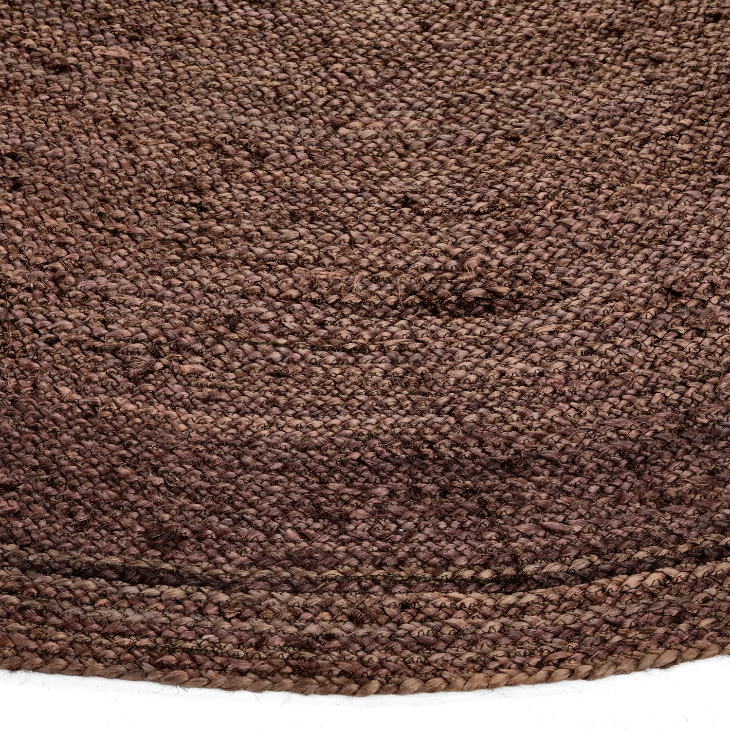 Round jute rug - Amasia (coffee)