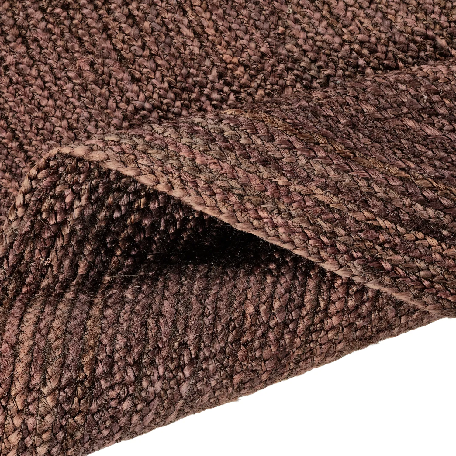 Round jute rug - Amasia (coffee)
