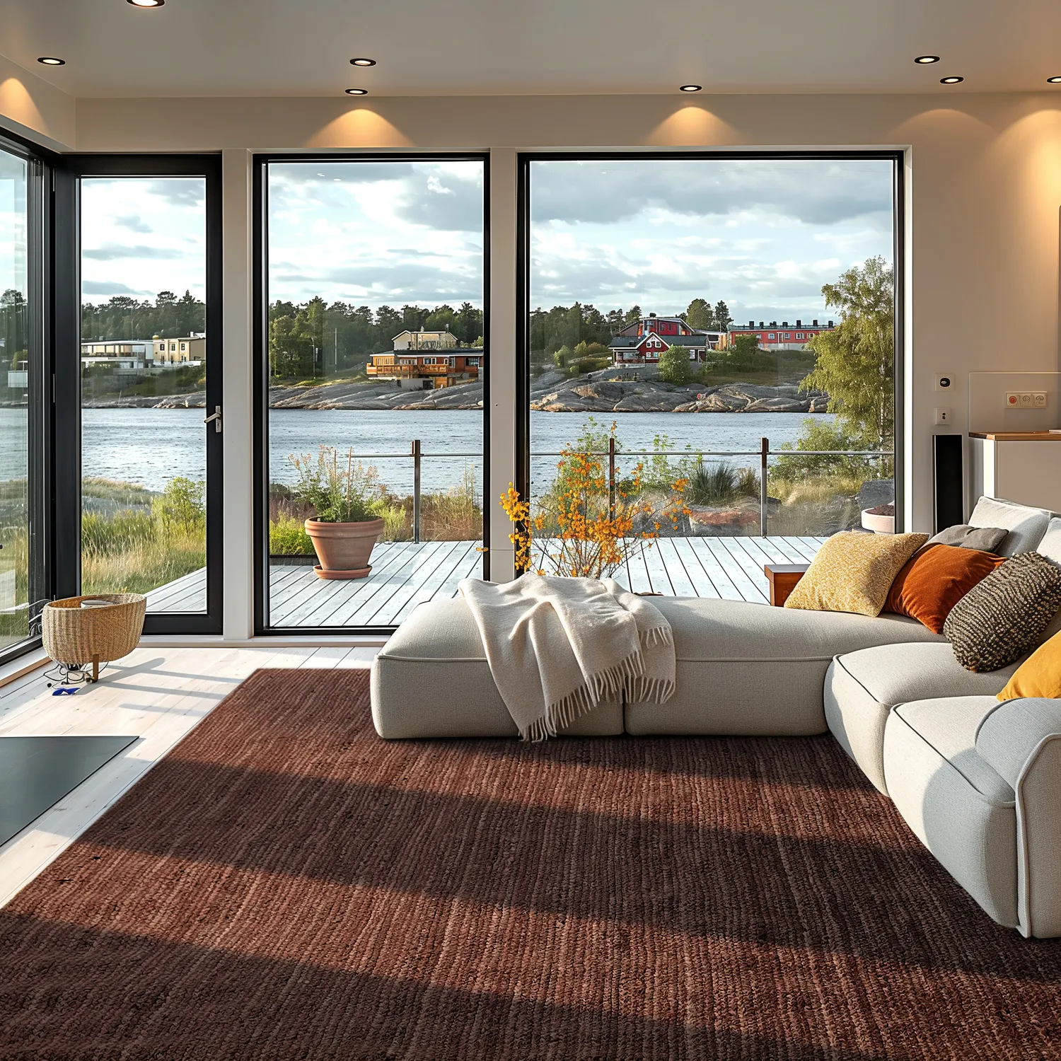 Jute rug - Amasia (coffee)