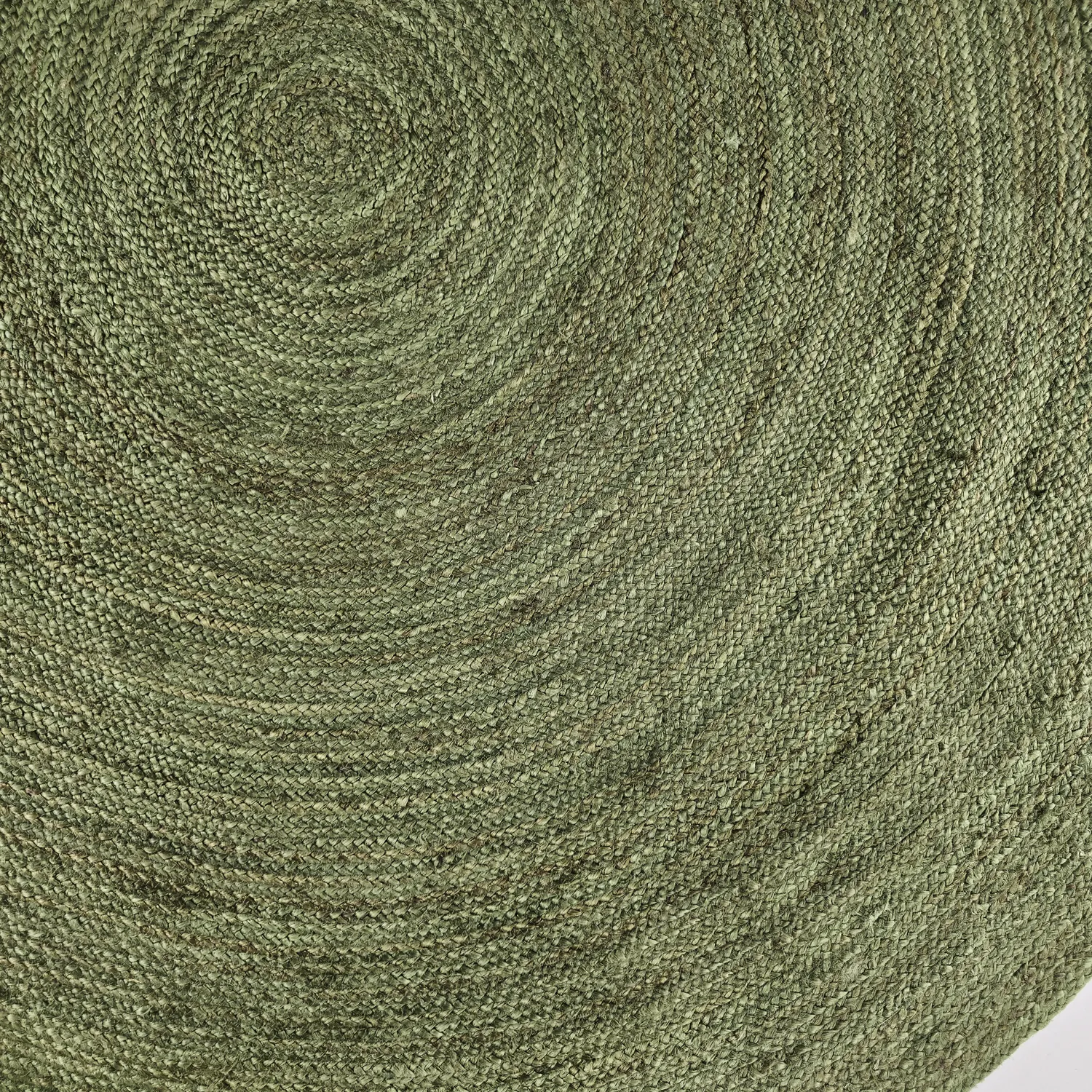 Round jute rug - Amasia (army green)