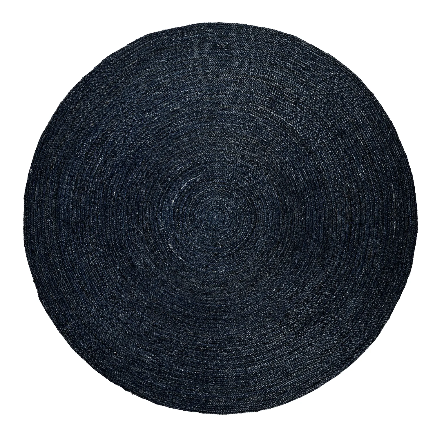 Round jute rug - Amasia (dark blue)
