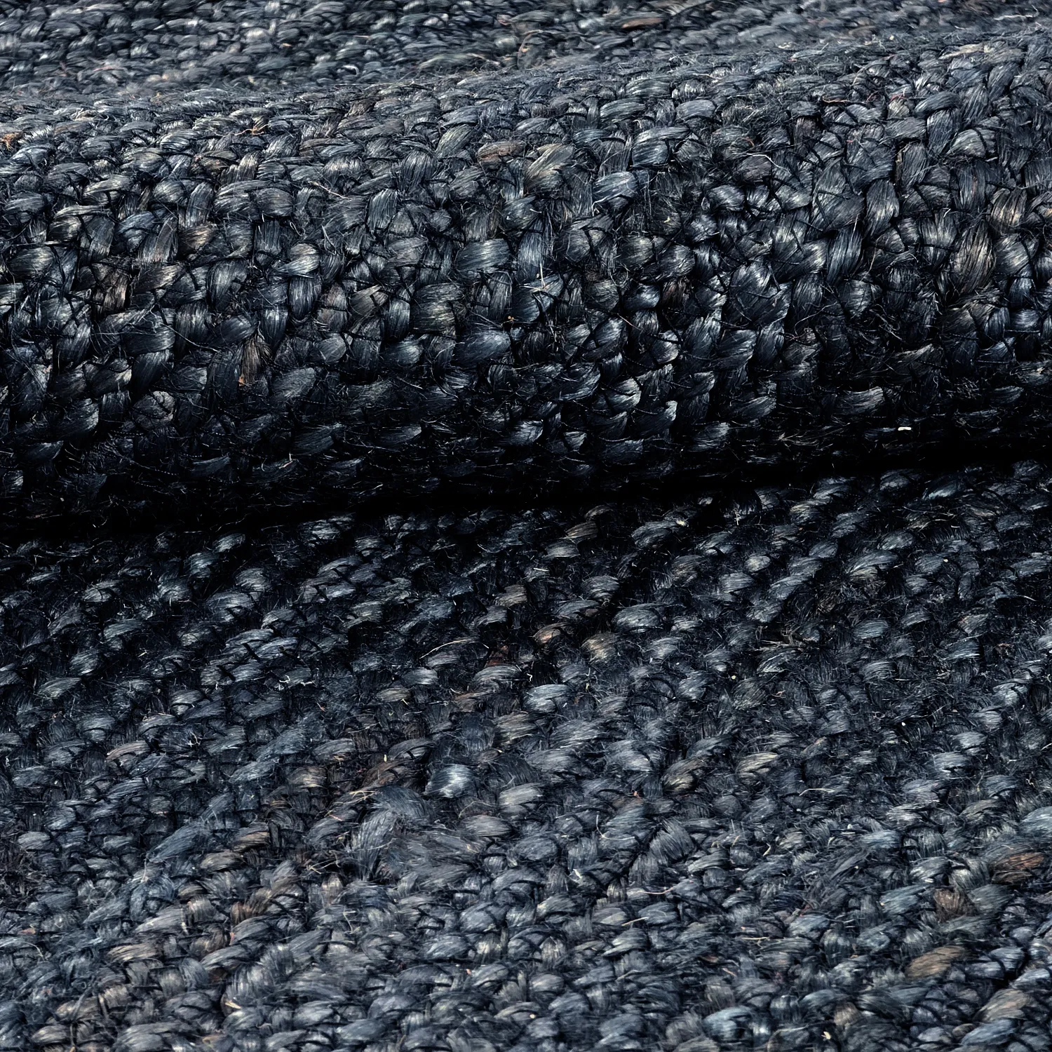 Jute rug - Amasia (dark blue)