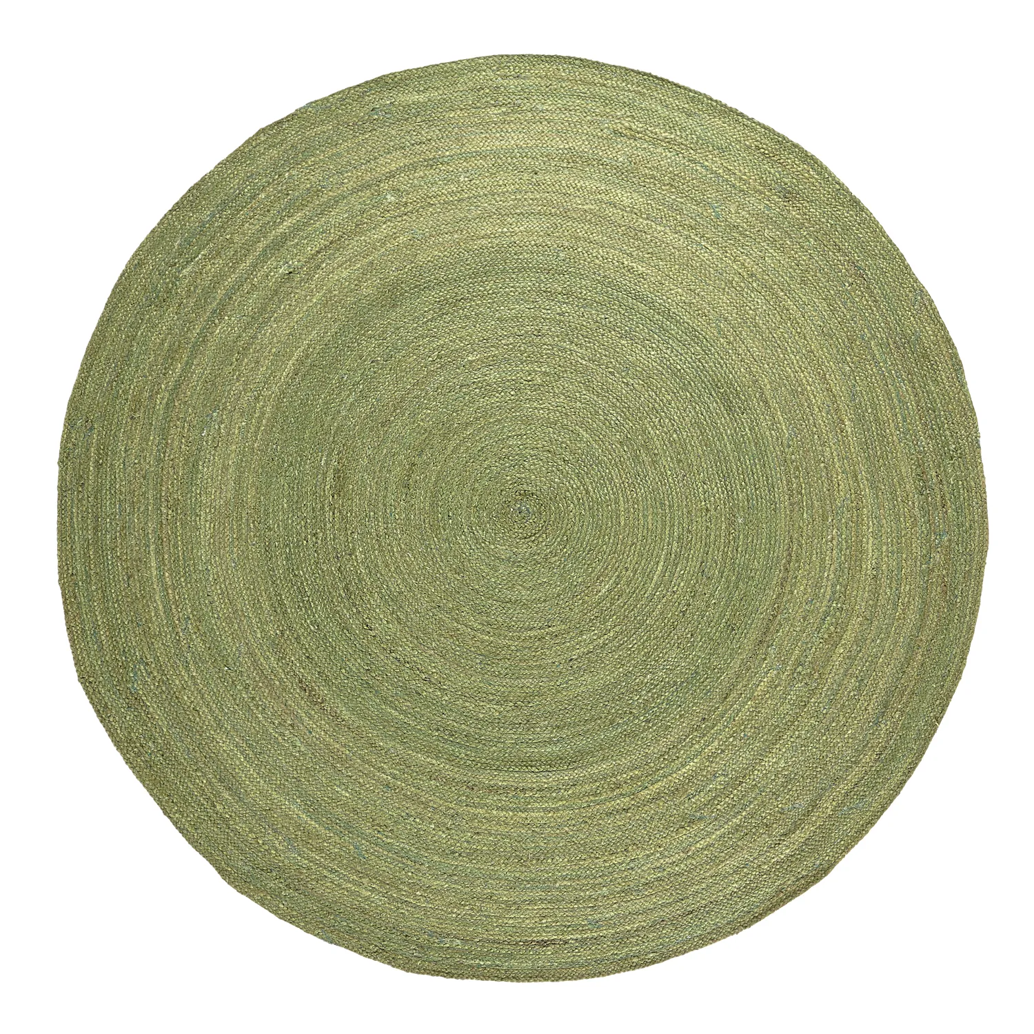 Round jute rug - Amasia (olive)
