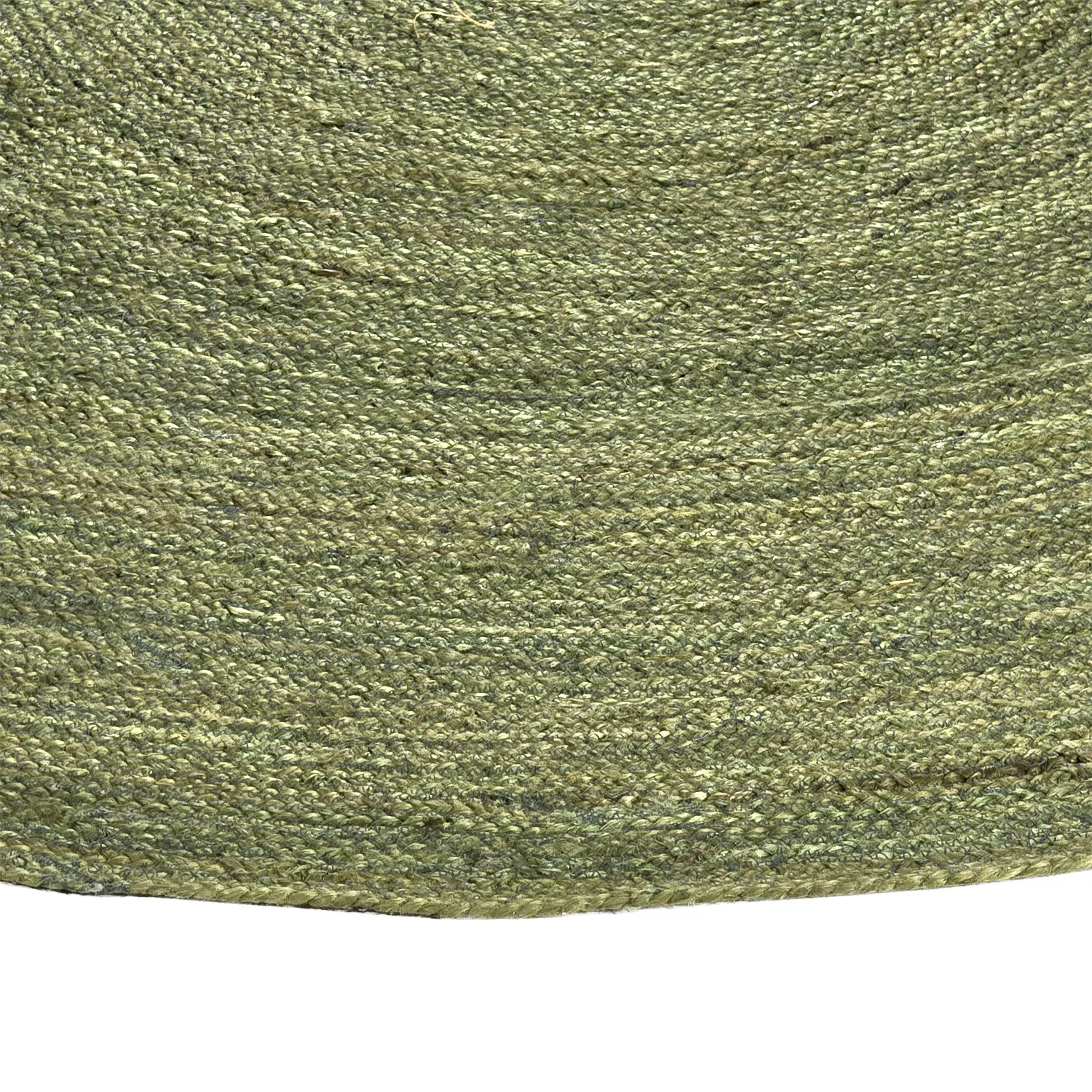 Round jute rug - Amasia (olive)