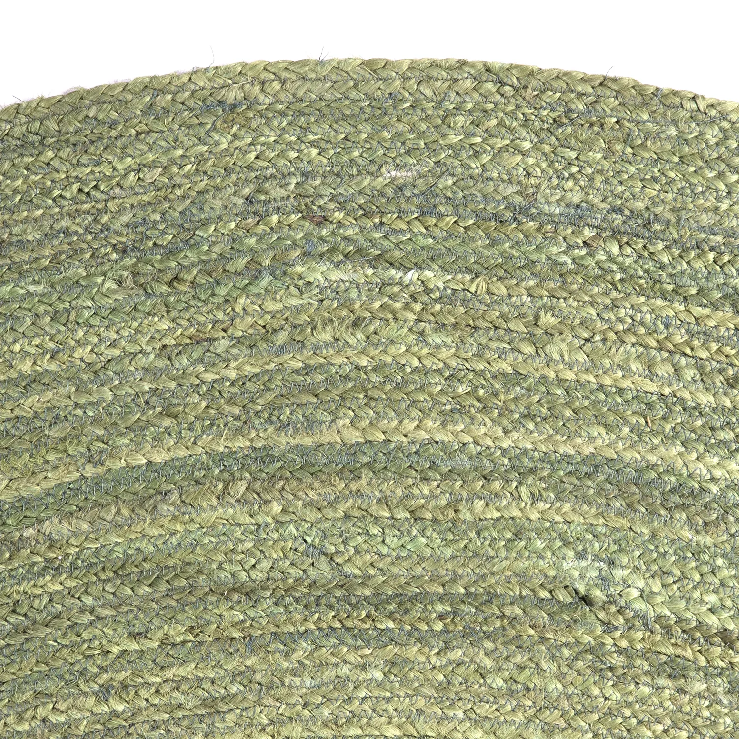 Round jute rug - Amasia (olive)