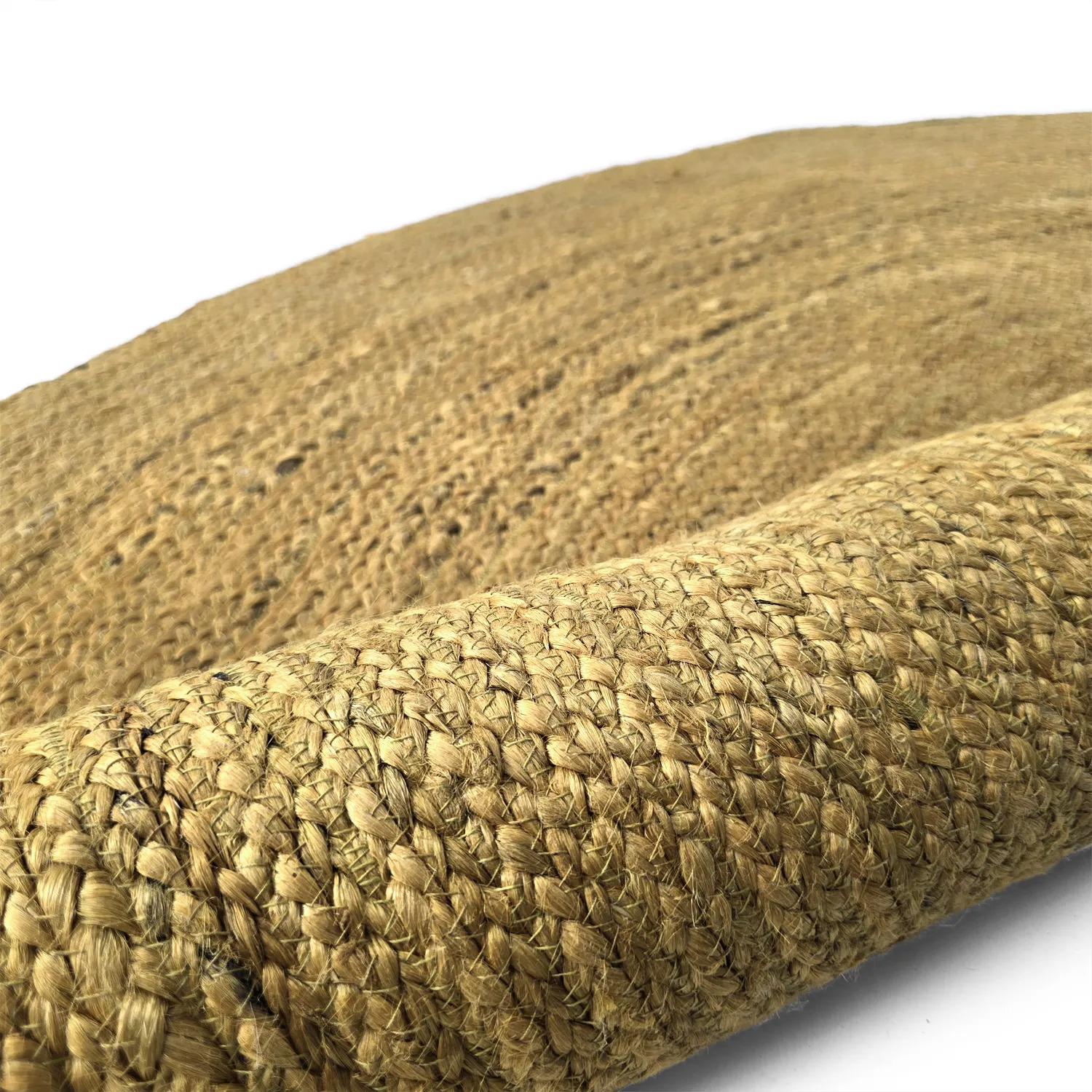 Round jute rug - Amasia (orange)