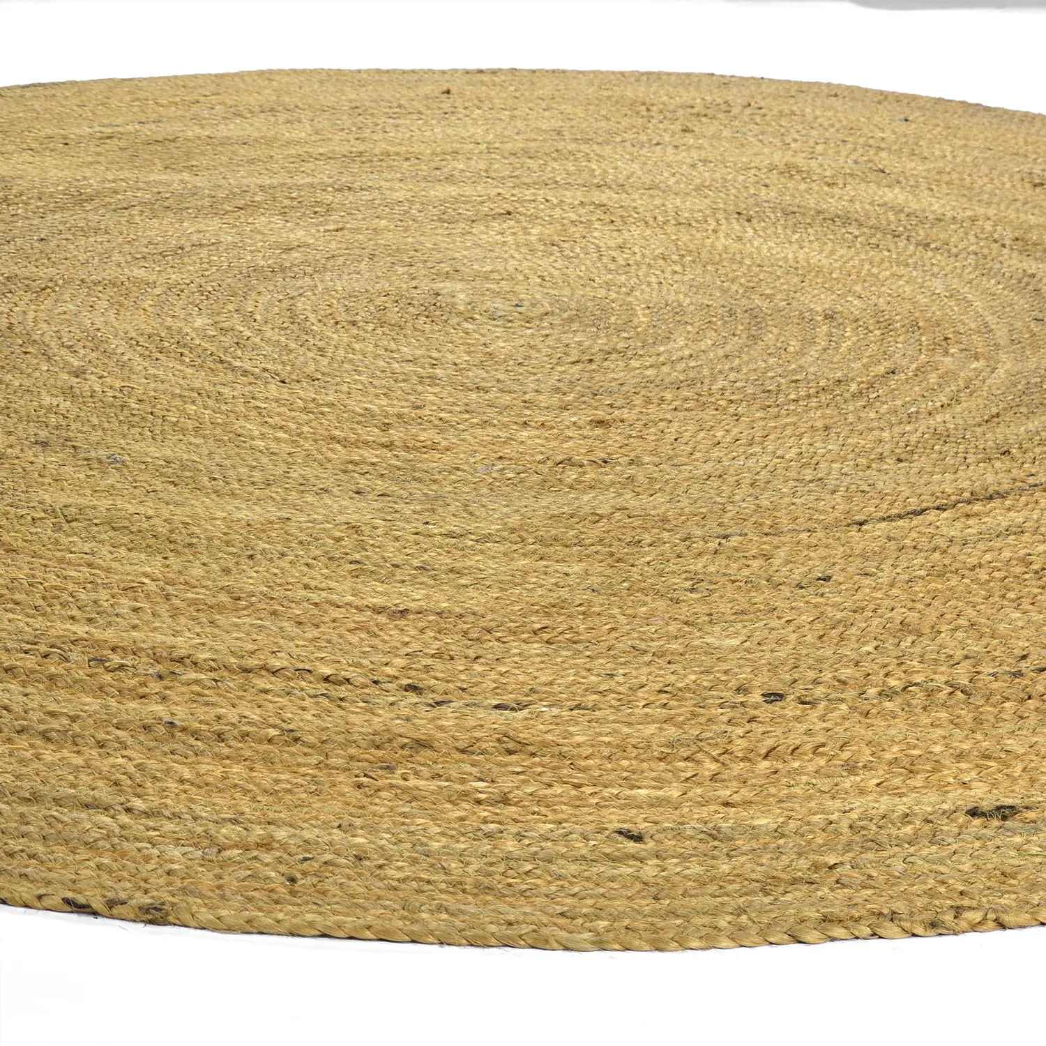 Round jute rug - Amasia (orange)