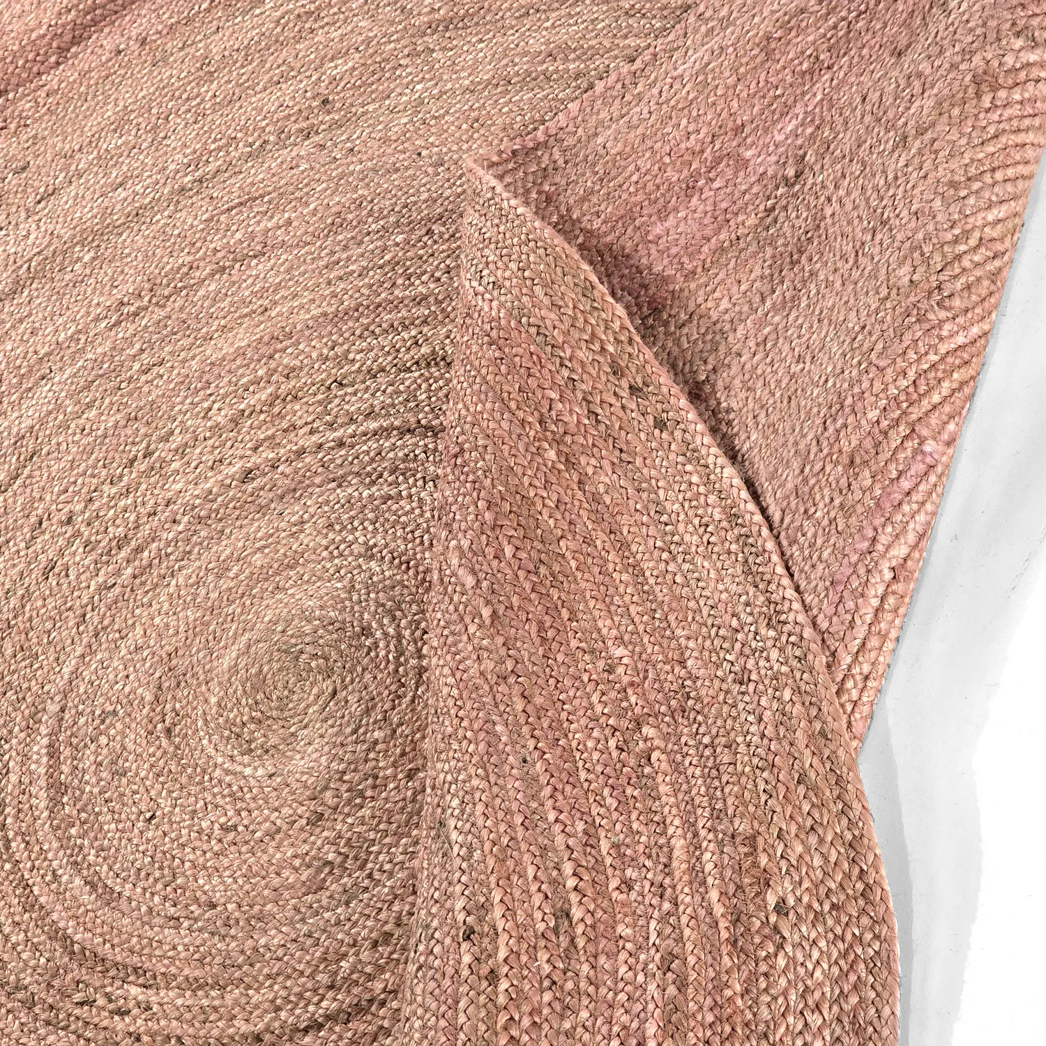 Round jute rug - Amasia (tan)