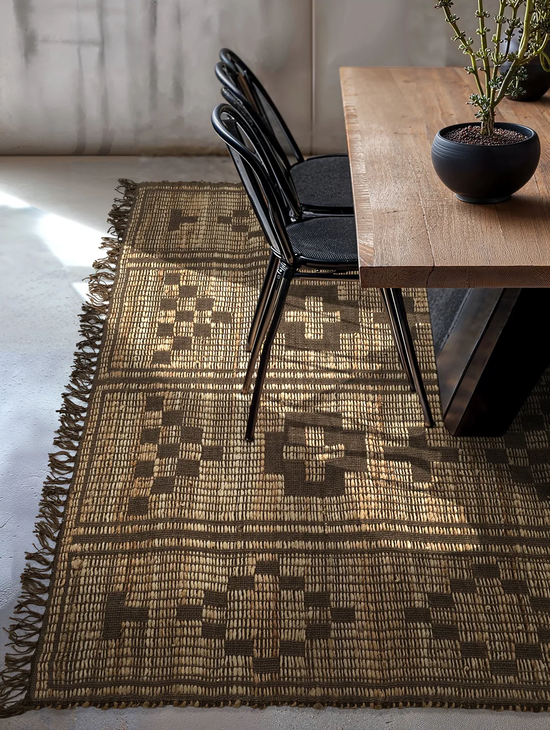 Jute rug - Daria (brown)