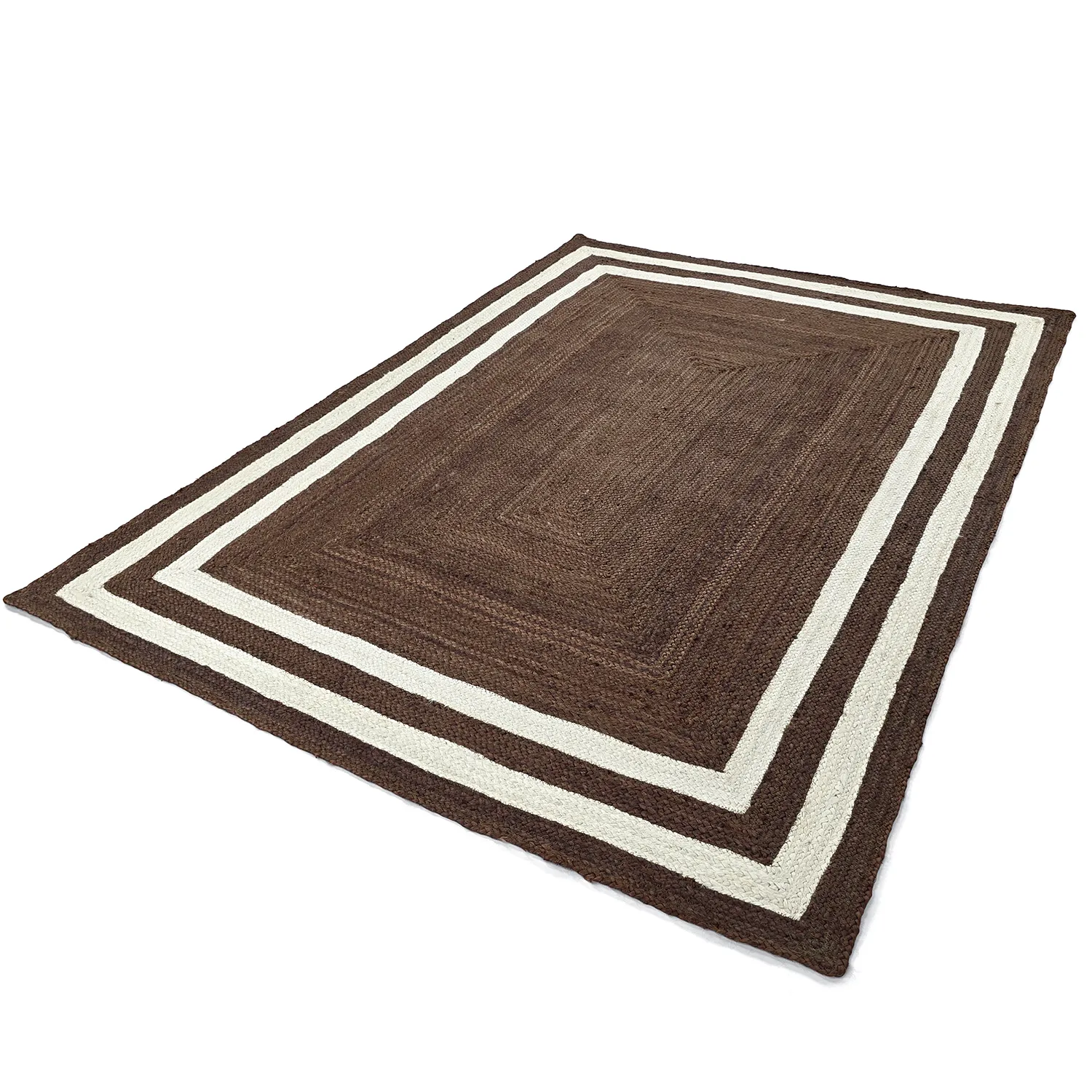 Jute rug - Jessore (brown/white)