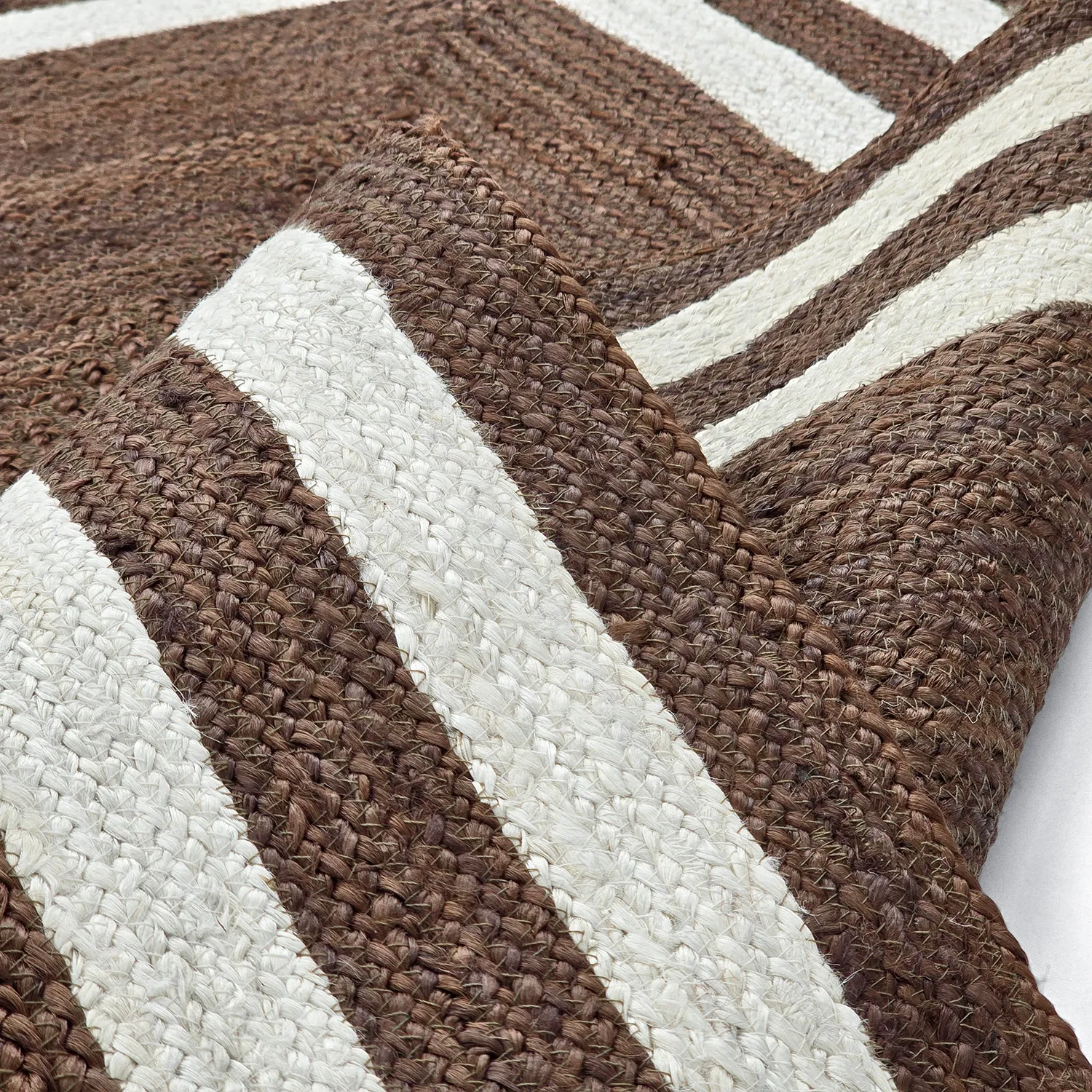 Jute rug - Jessore (brown/white)