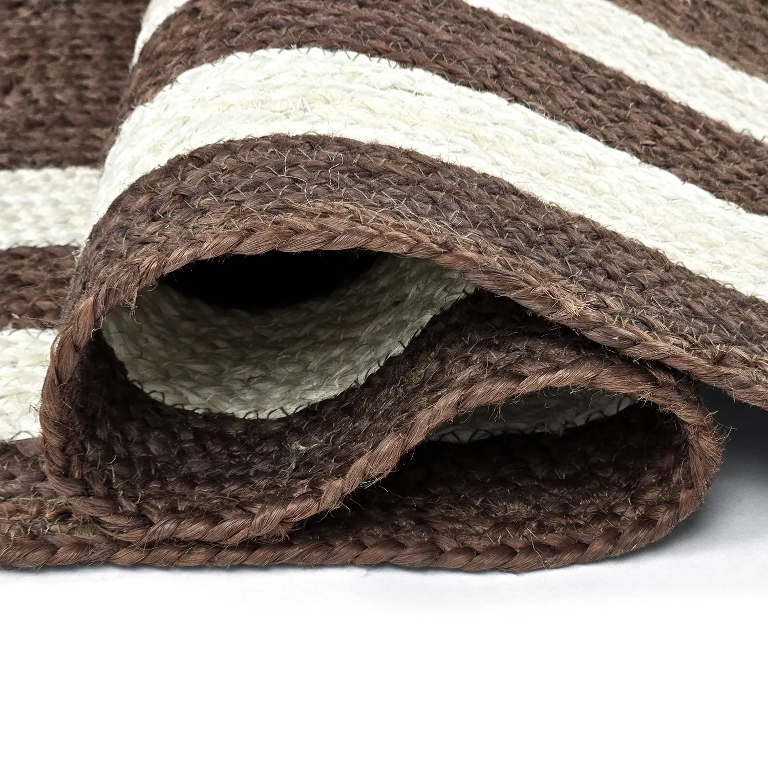 Jute rug - Jessore (brown/white)