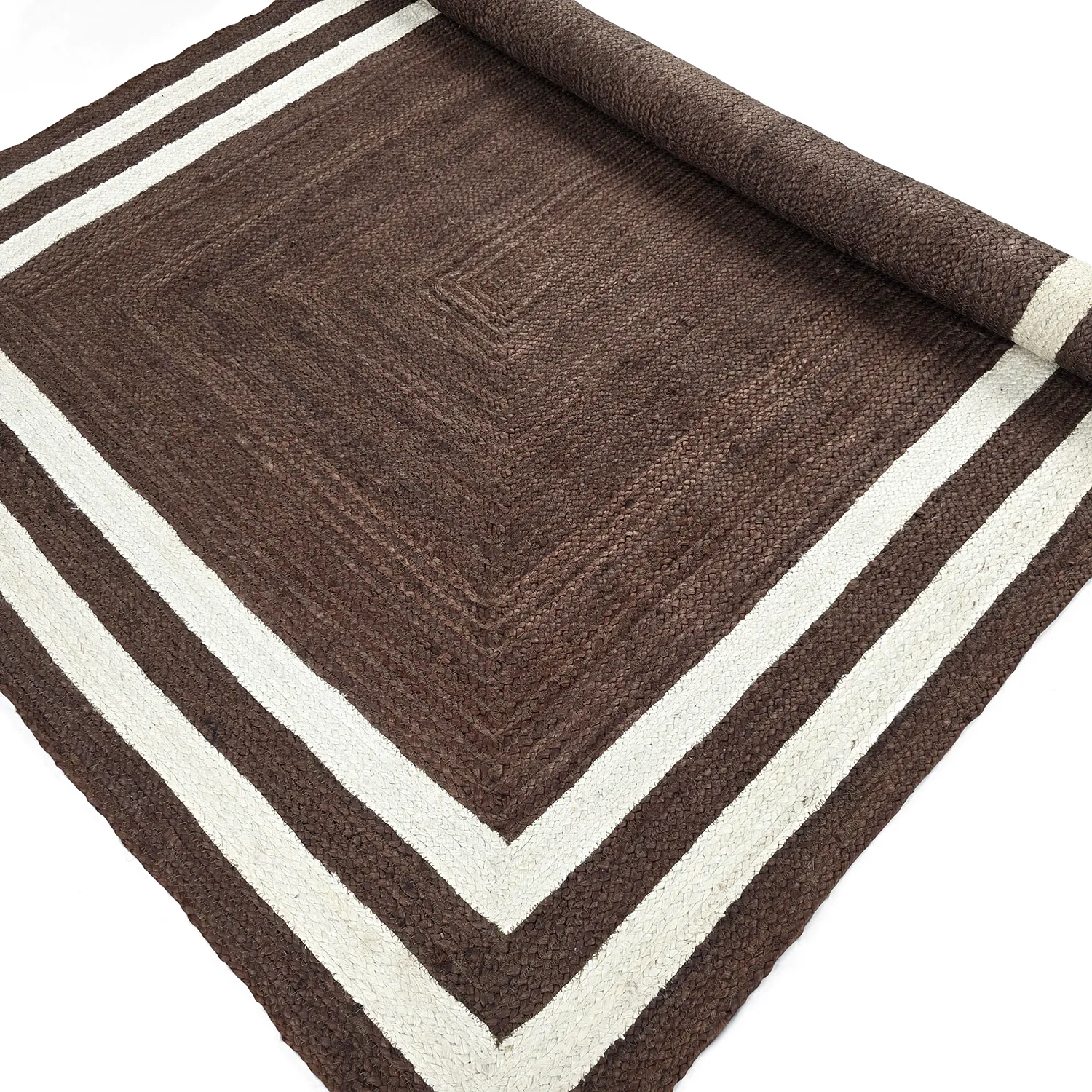 Jute rug - Jessore (brown/white)