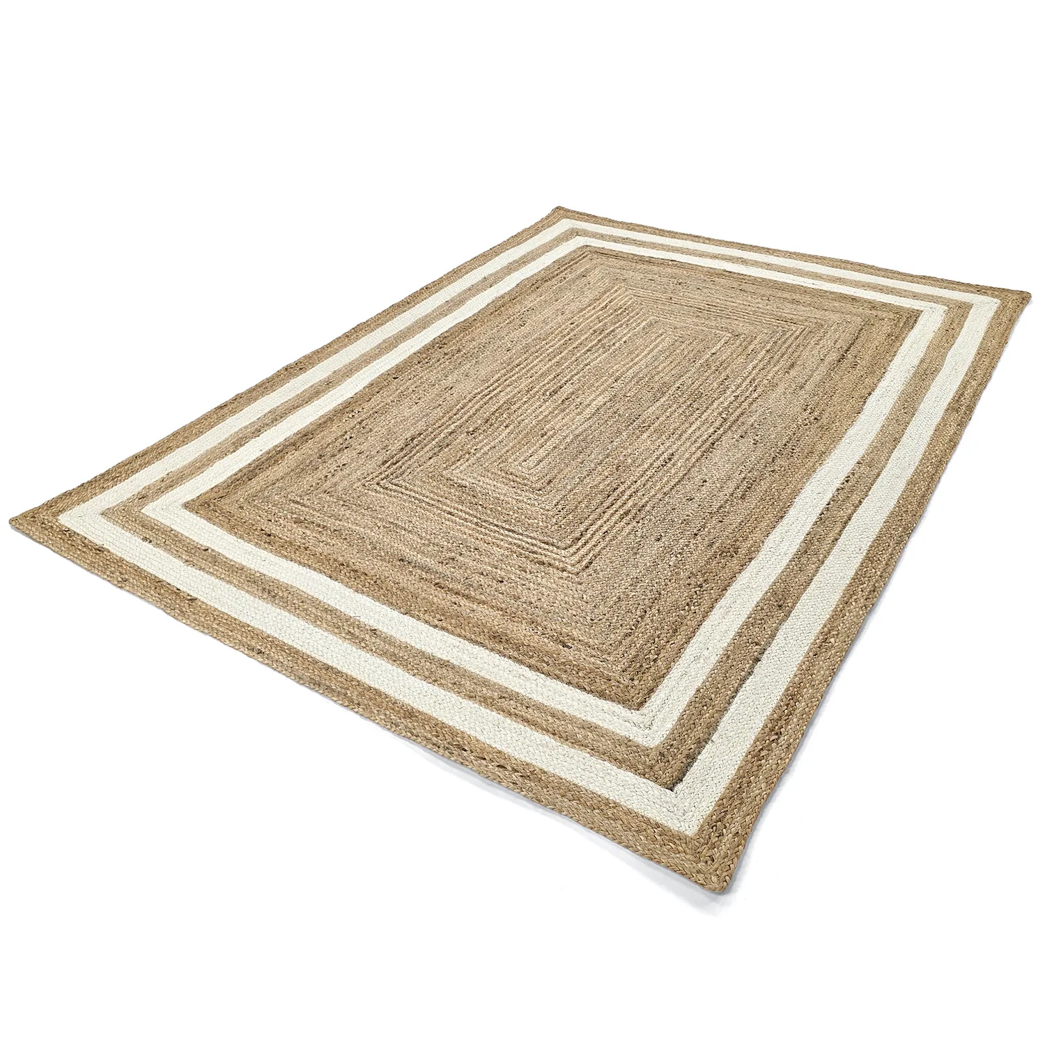 Jute rug - Jessore (natural/white)