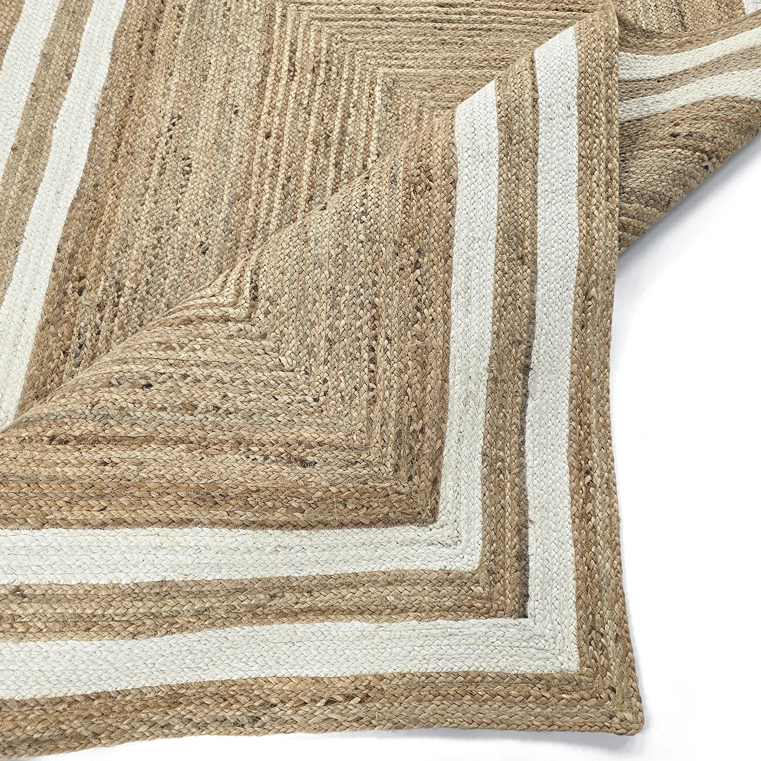 Jute rug - Jessore (natural/white)