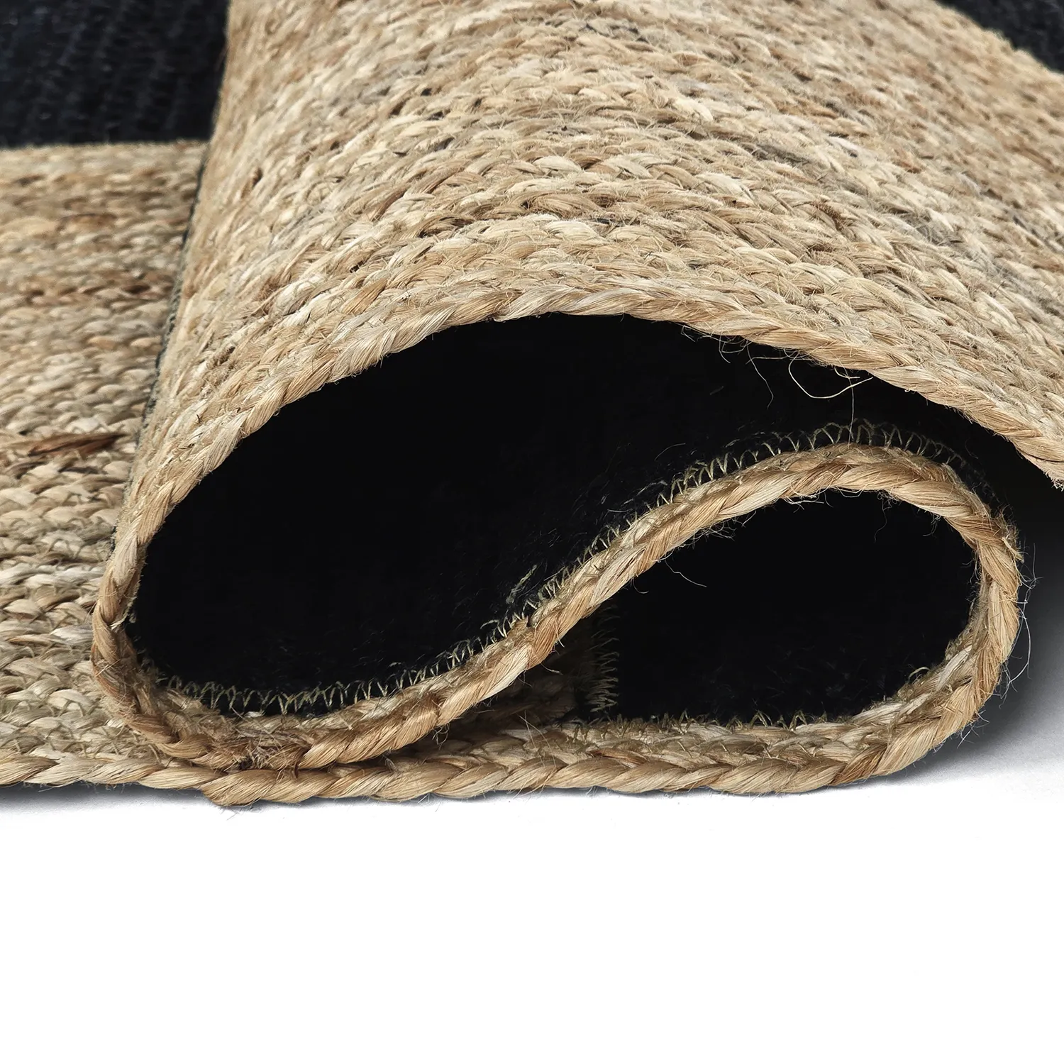 Jute rug - Khulna (natural/black)