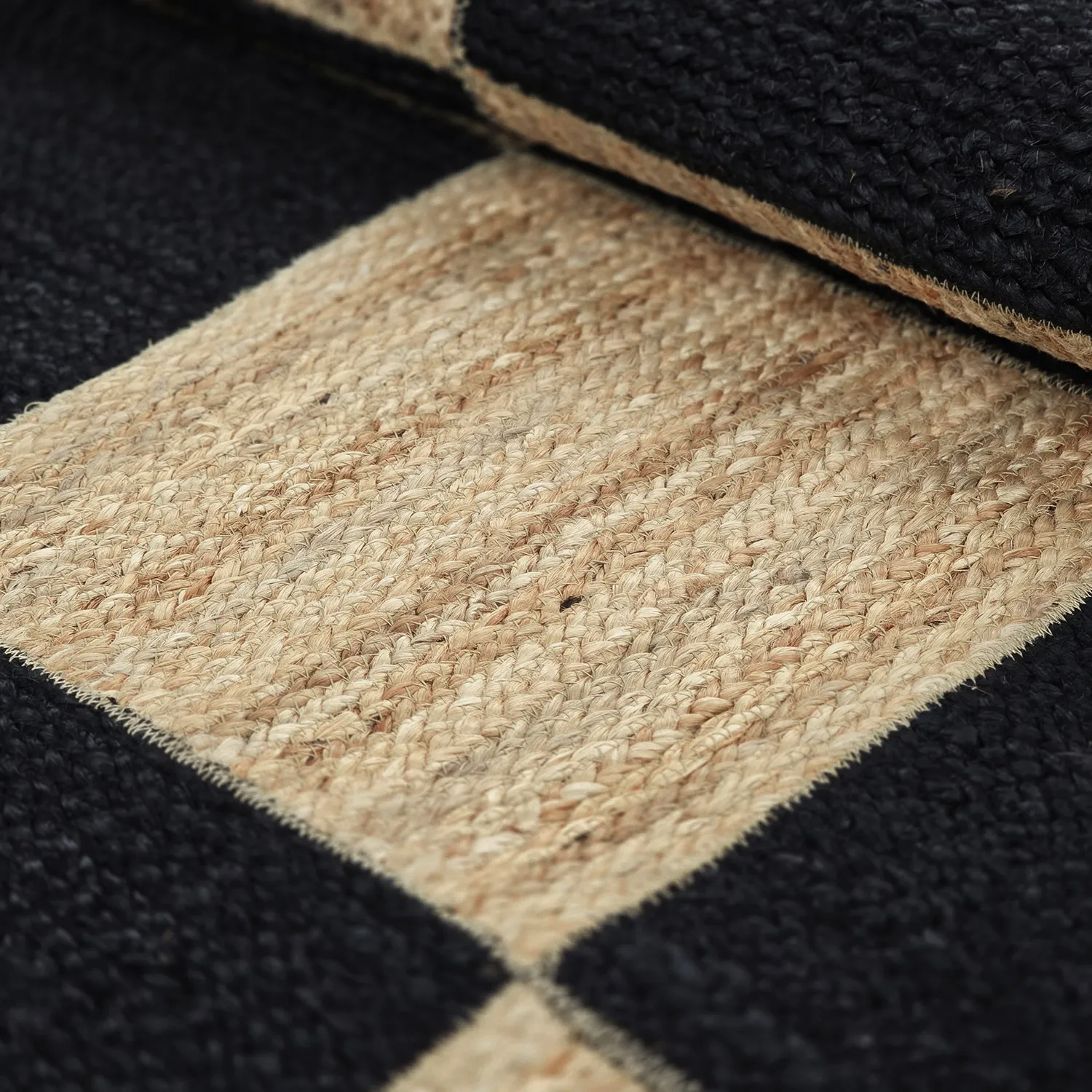Jute rug - Khulna (natural/black)