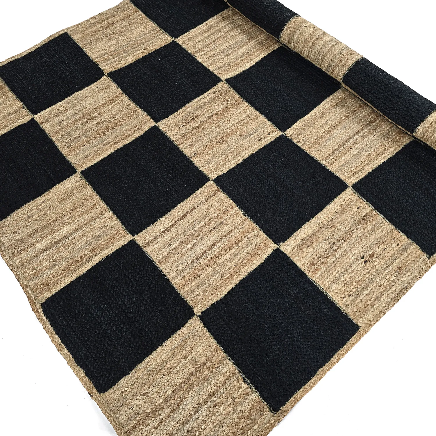 Jute rug - Khulna (natural/black)