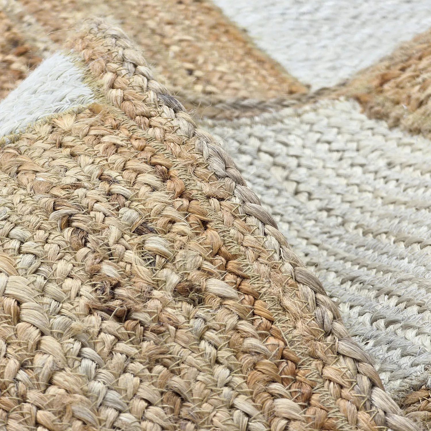 Jute rug - Khulna (natural/white)