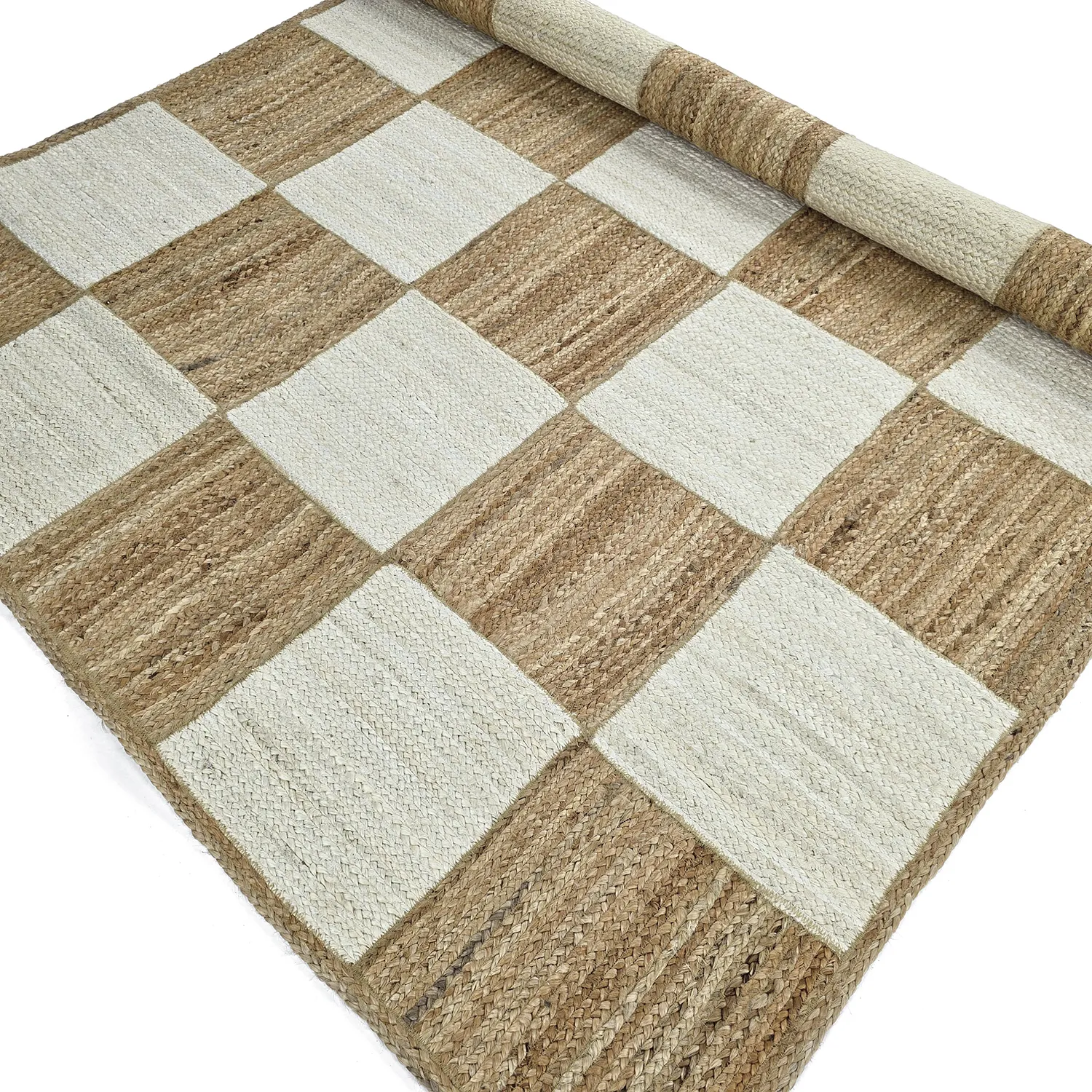Jute rug - Khulna (natural/white)
