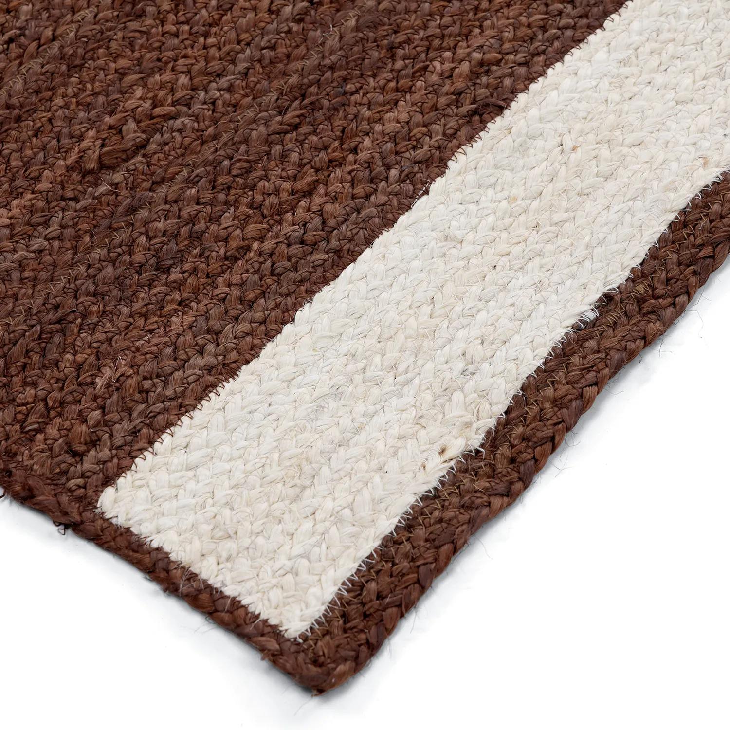 Jute rug - Senaki (brown/white)