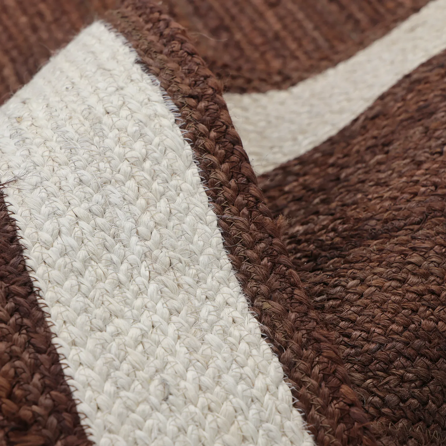 Jute rug - Senaki (brown/white)