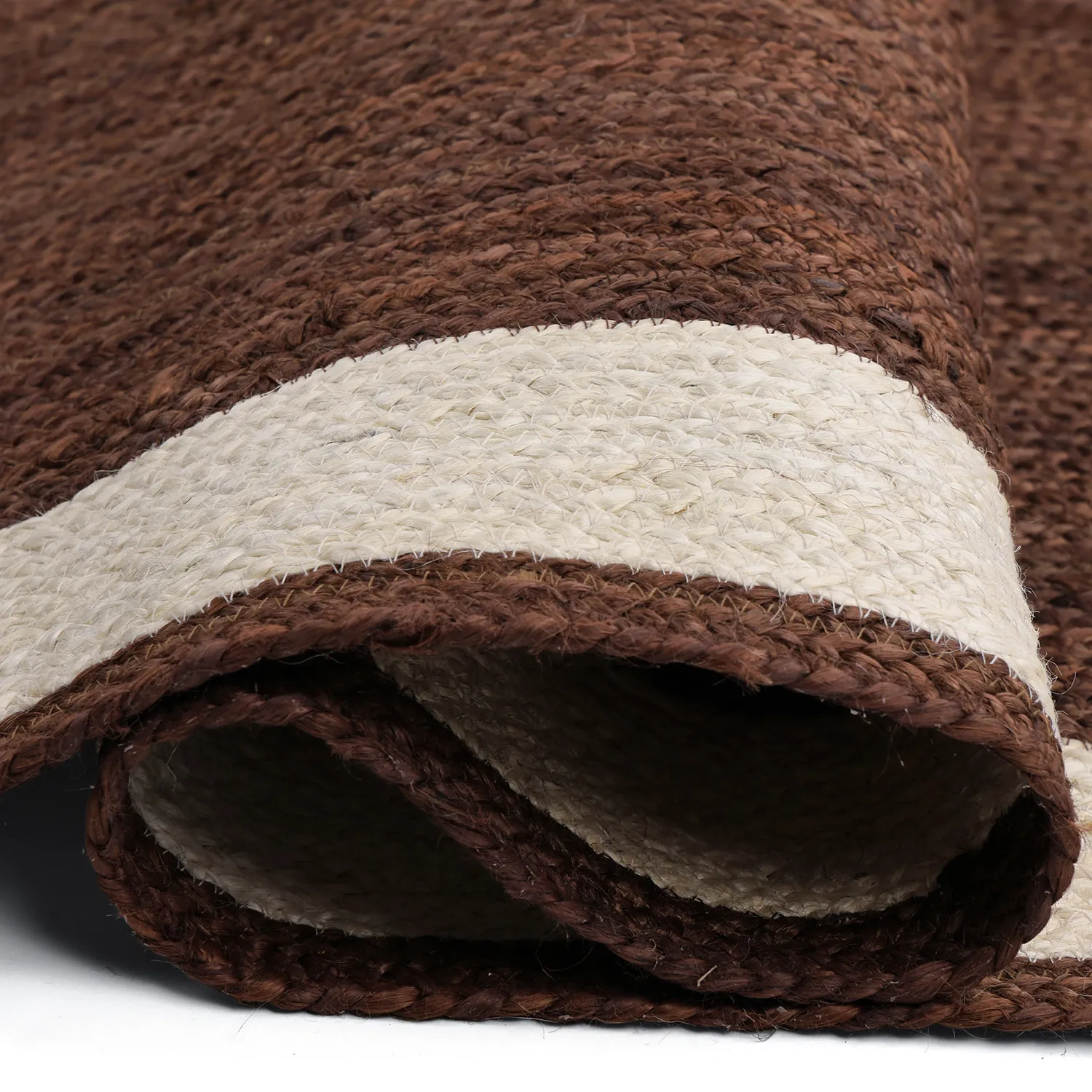 Jute rug - Senaki (brown/white)
