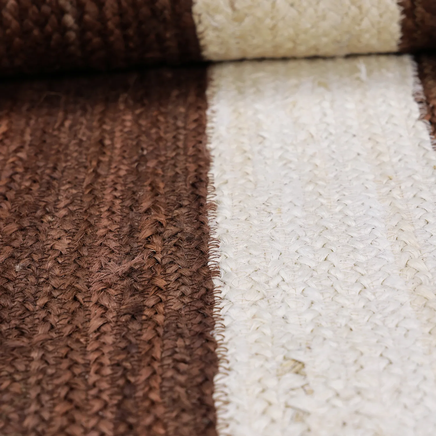 Jute rug - Senaki (brown/white)