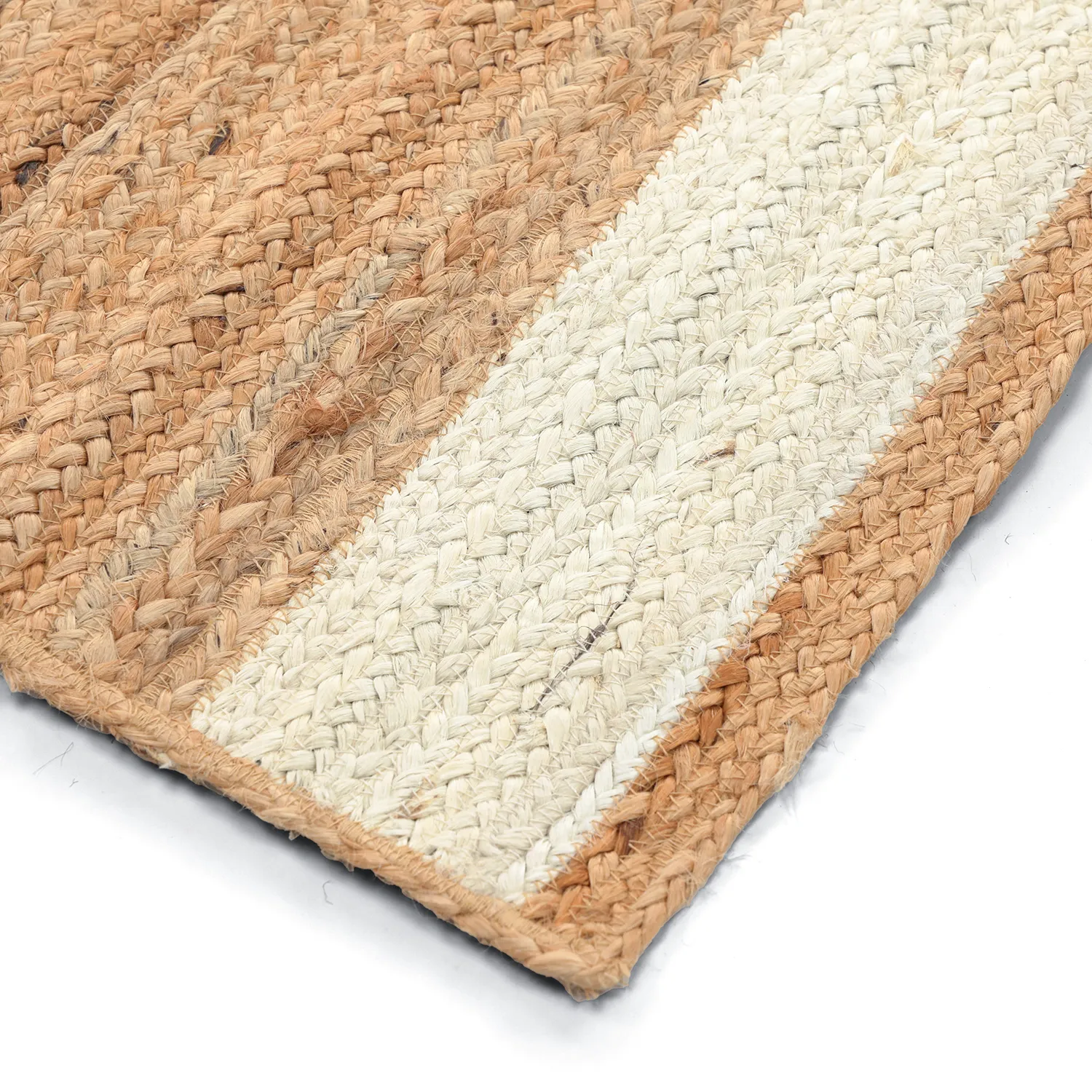 Jute rug - Senaki (natural/white)
