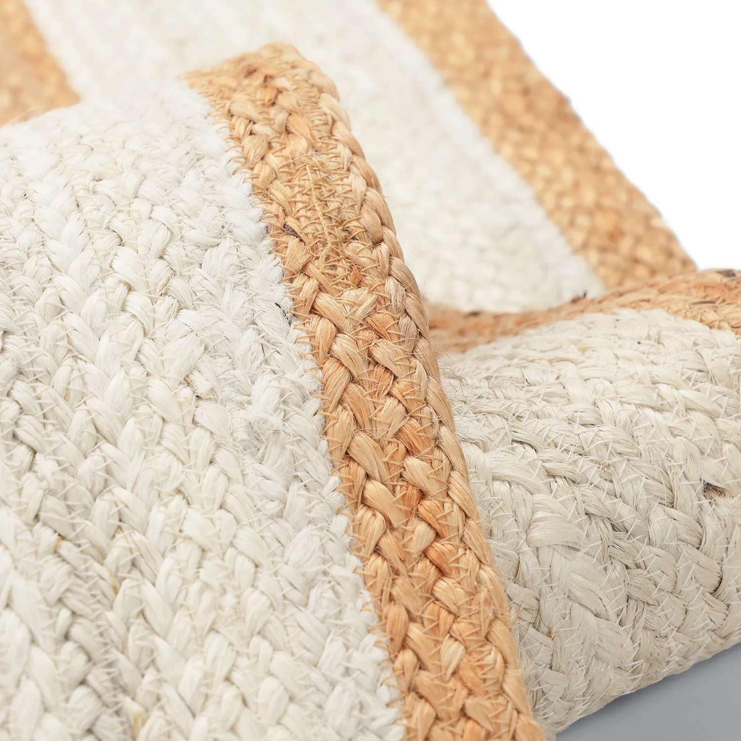 Jute rug - Senaki (natural/white)